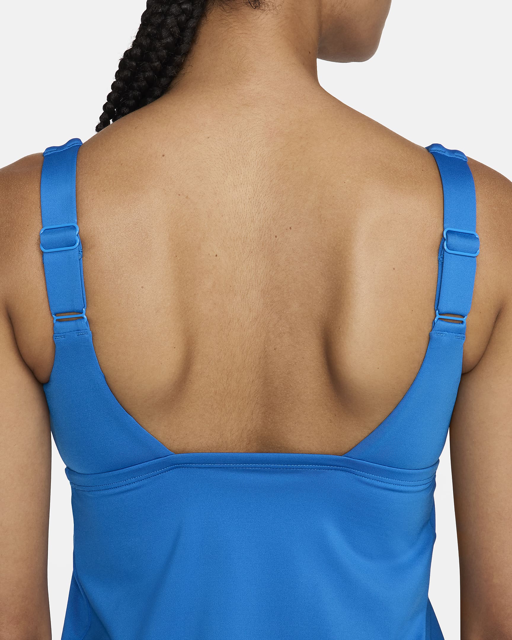 Top de traje de baño para mujer Nike Tankini - Azul foto