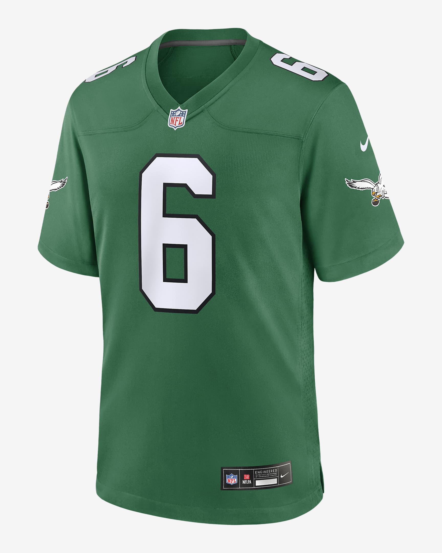 Jersey de fútbol americano Nike de la NFL Game para hombre DeVonta Smith Philadelphia Eagles - Verde Kelly