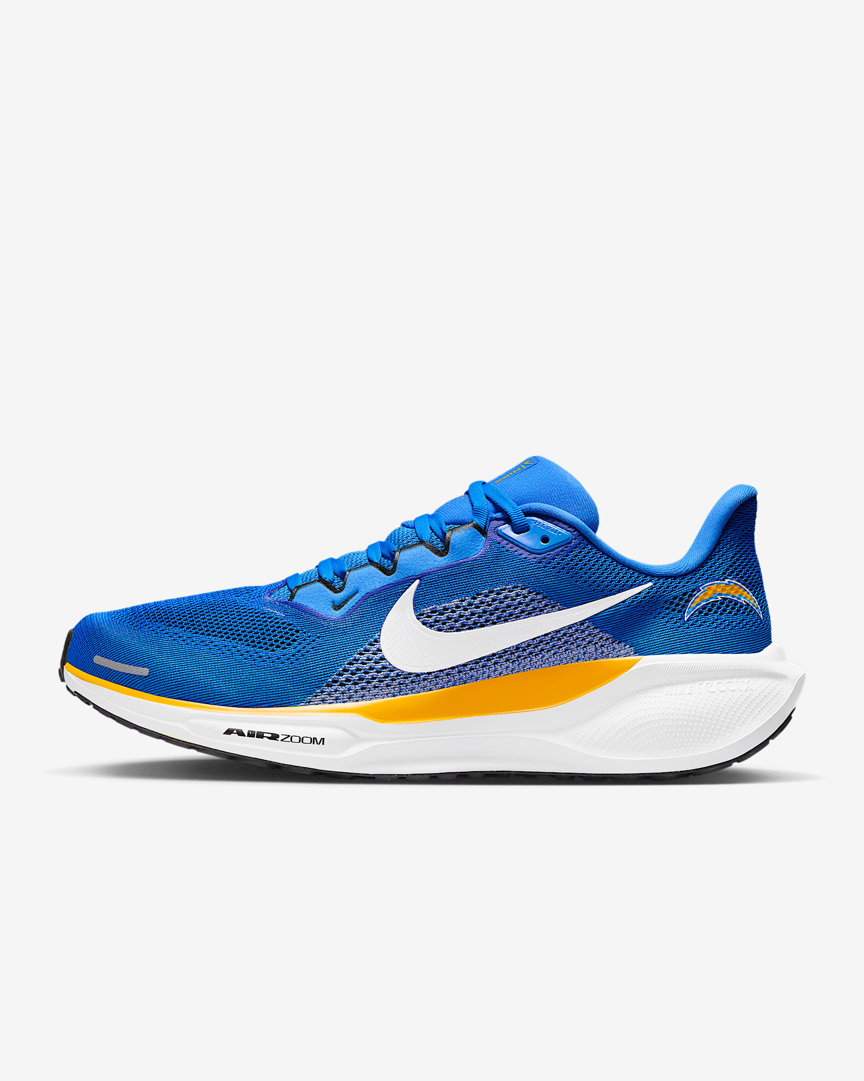 Los Angeles Chargers Pegasus 41 Men's Nike NFL Road Running Shoes - Italy Blue/University Gold/Black
