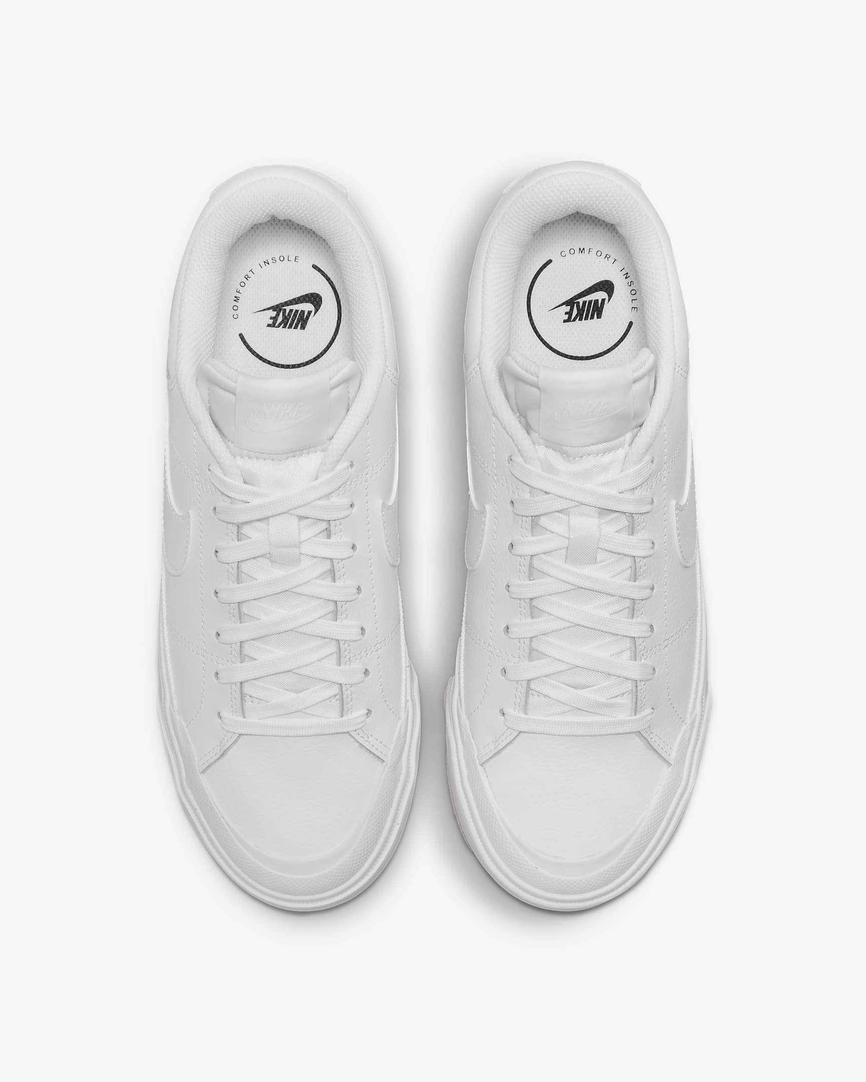 Chaussures Nike Court Legacy Lift pour Femme - Blanc/Blanc/Blanc