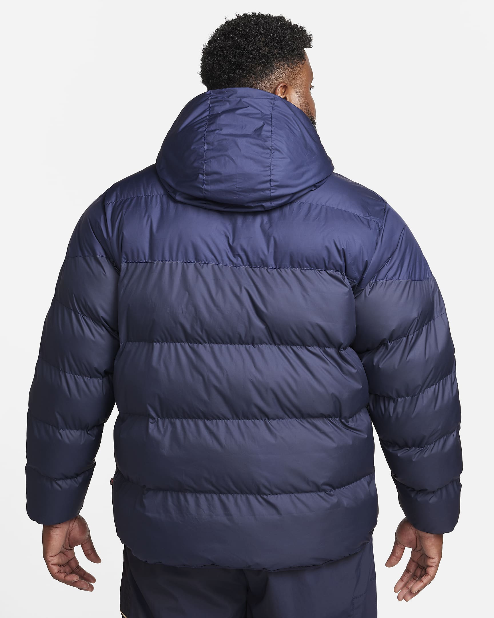 Doudoune à capuche Storm-FIT Nike Windrunner PrimaLoft® pour homme - Midnight Navy/Obsidian/Sail