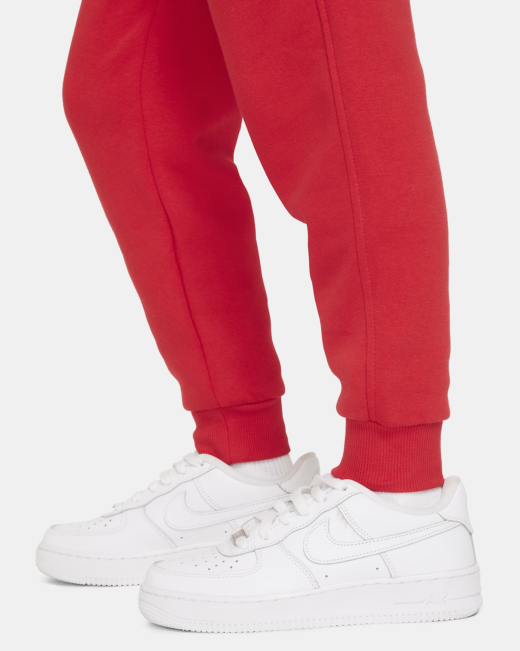 Nike Sportswear Club Fleece joggebukse til store barn - University Red/Hvit