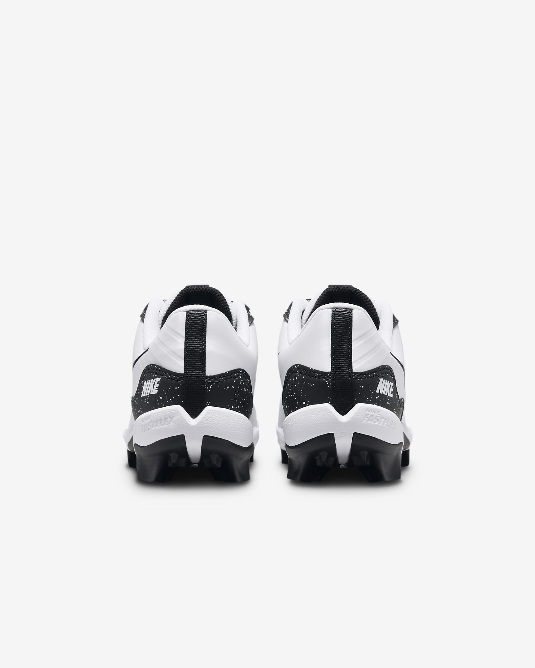 Tacos de béisbol para niños talla pequeña/grande Nike Alpha Huarache 4 Keystone - Blanco/Negro