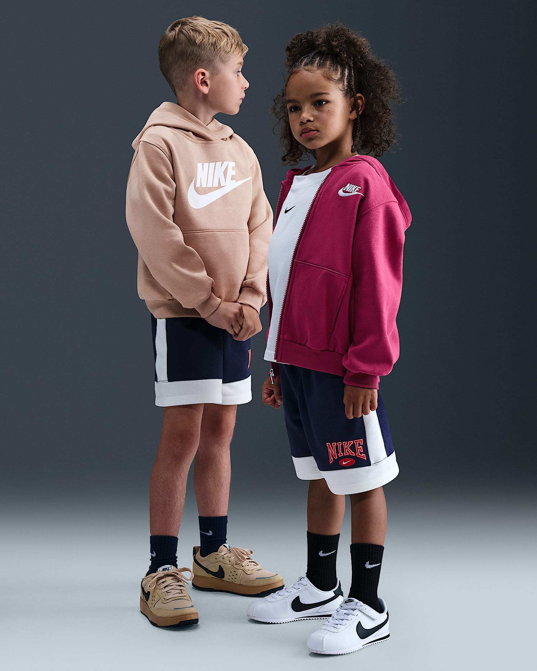 Nike Game Day Essentials Little Kids' French Terry Shorts - Midnight Navy