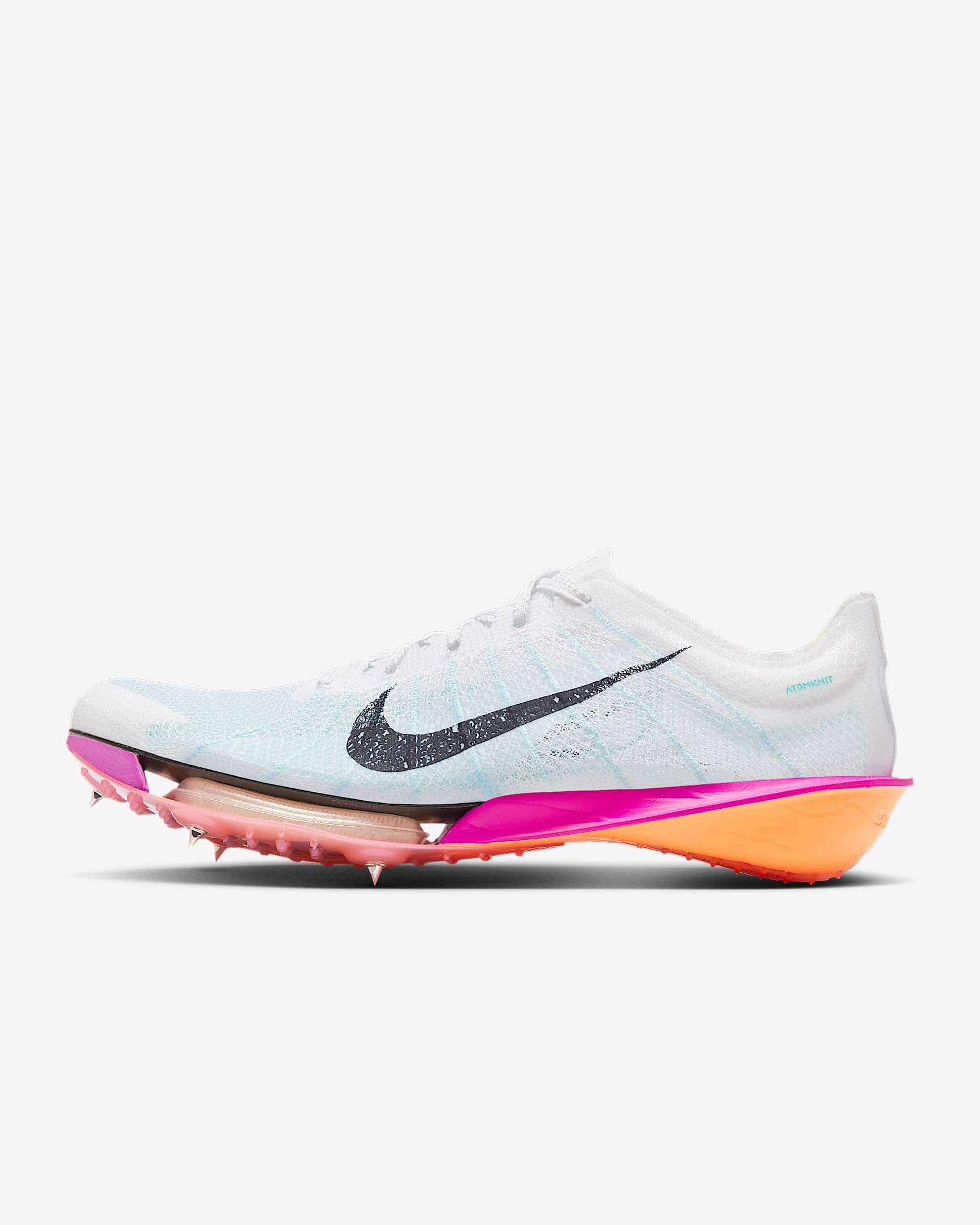 Nike Victory 2 Track & Field Distance Spikes - White/Bright Crimson/Fire Pink/Obsidian