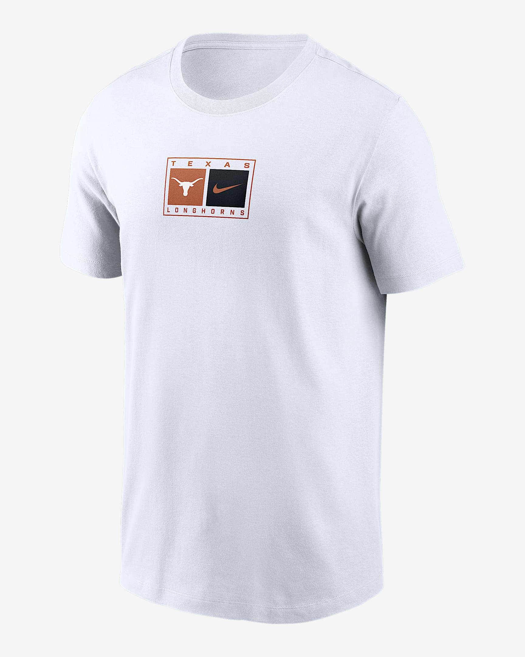 Playera universitaria Nike para hombre Texas Campus Logo Swoosh - Blanco