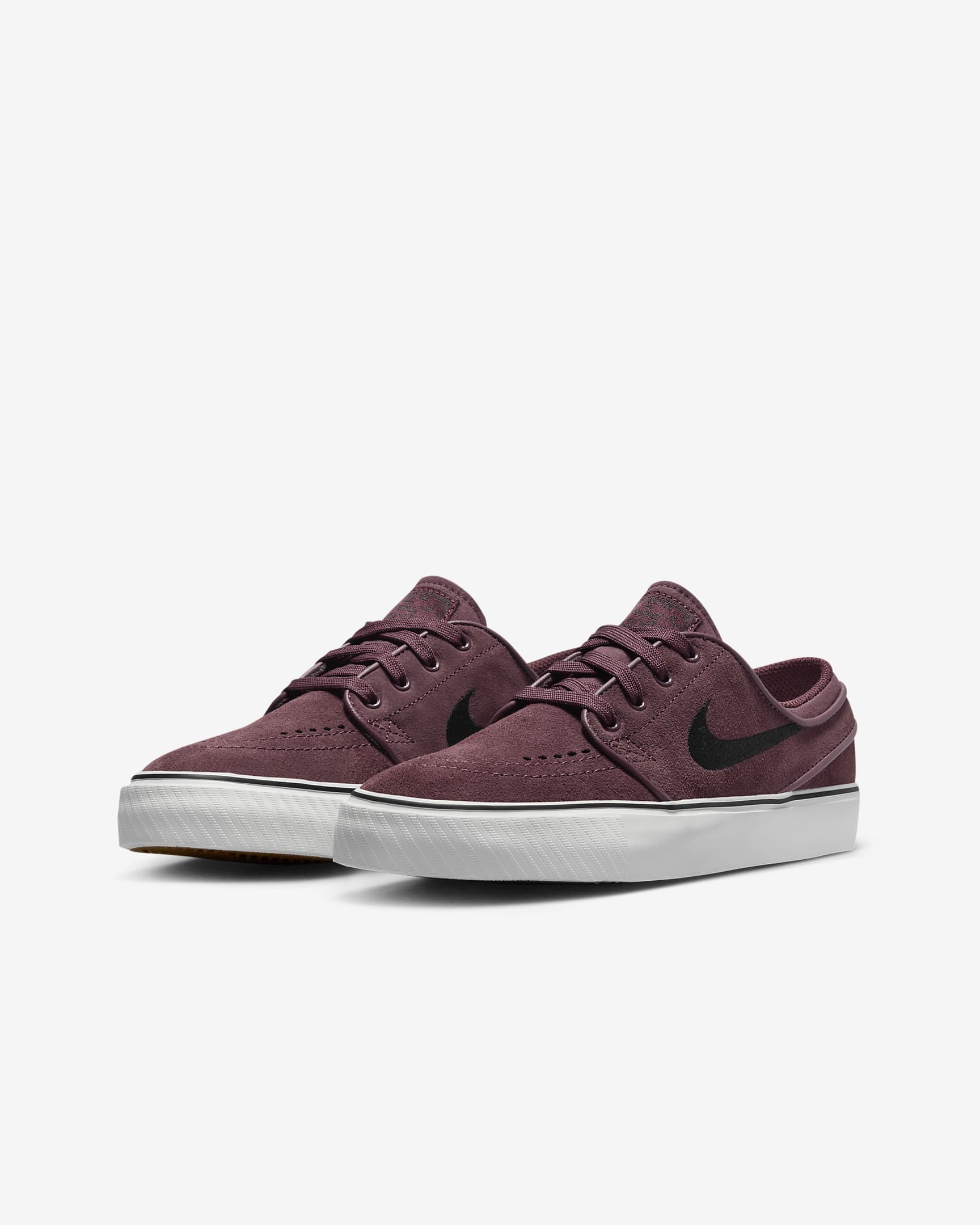 Nike SB Stefan Janoski-skatersko til store børn - Burgundy Crush/Burgundy Crush/Sail/sort