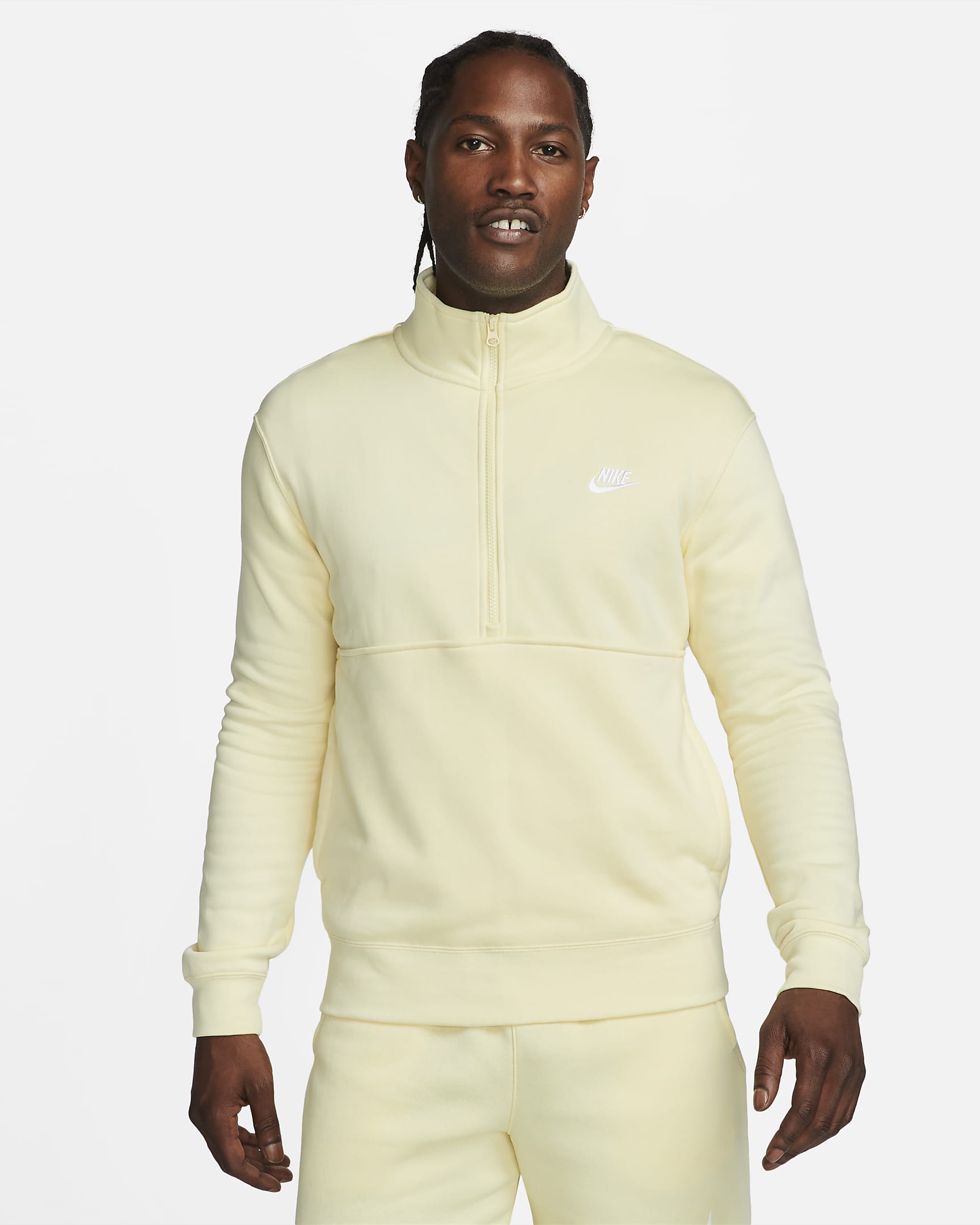 Nike Sportswear Club Men's BrushedBack 1/2Zip Sweatshirt. Nike PT