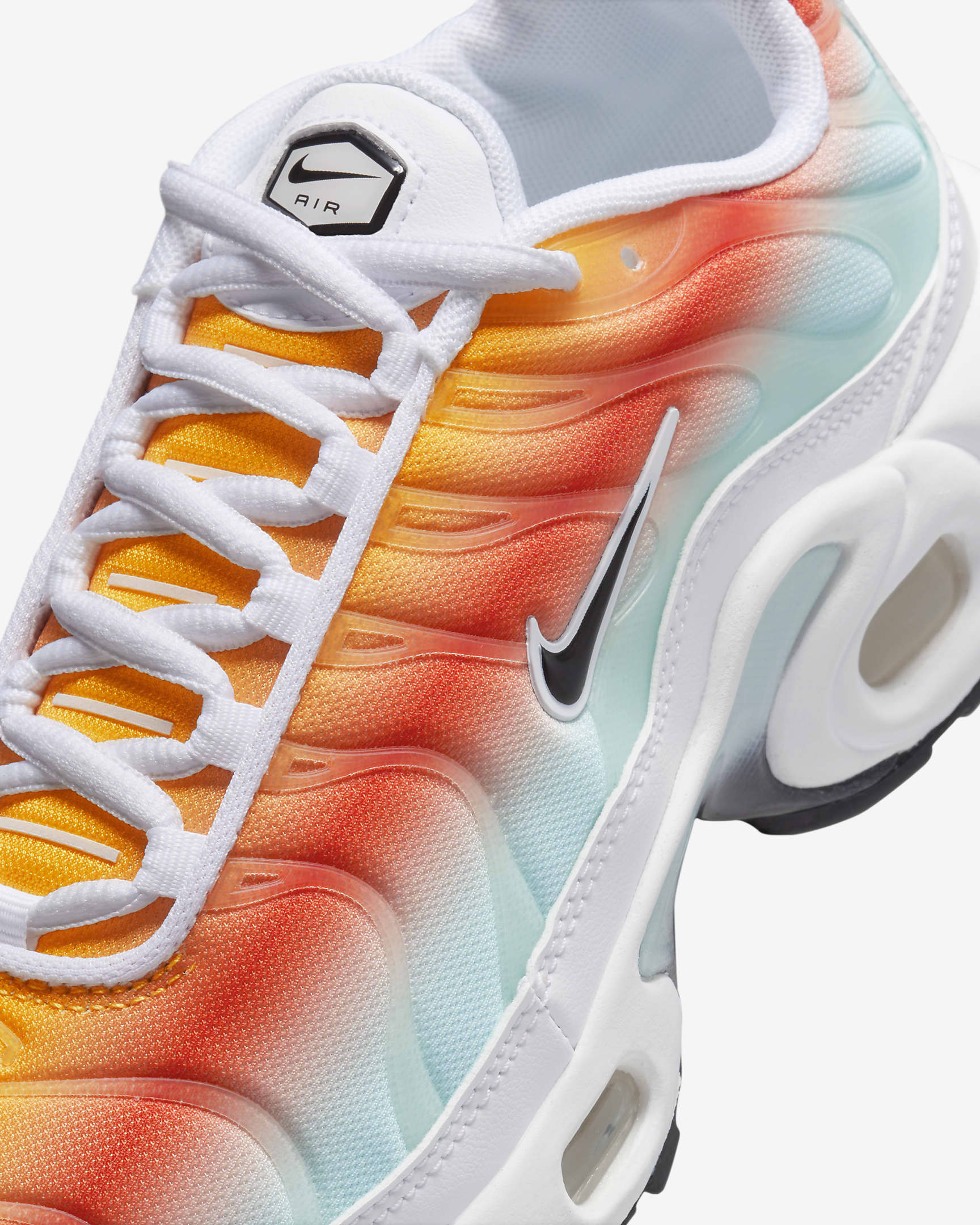 Nike Air Max Plus sko til store barn - Hvit/Cosmic Clay/Lightning/Svart