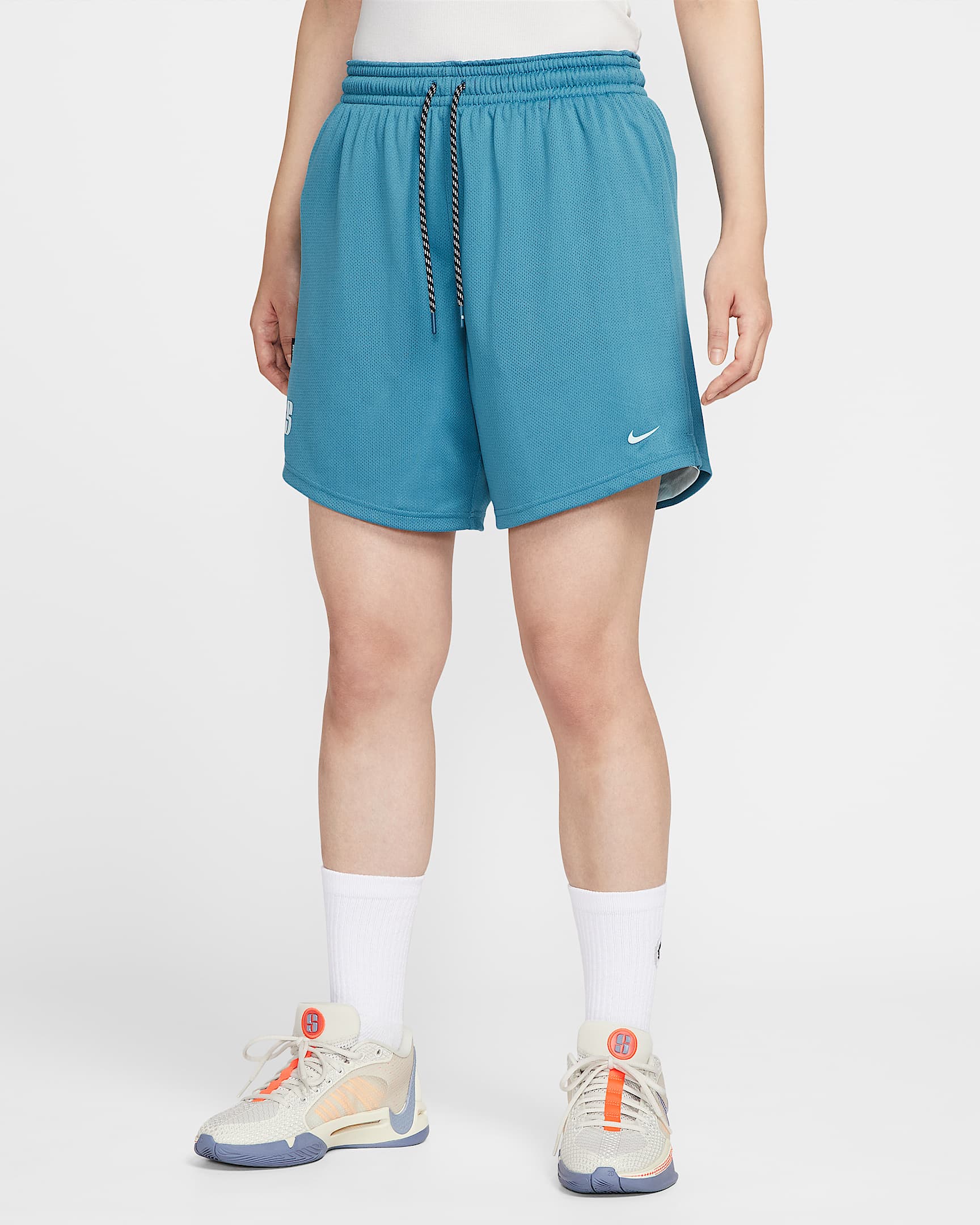 กางเกงบาสเก็ตบอลขาสั้น Dri-FIT ใส่ได้ 2 ด้าน Sabrina - Rift Blue/Glacier Blue/Blue Force/Glacier Blue