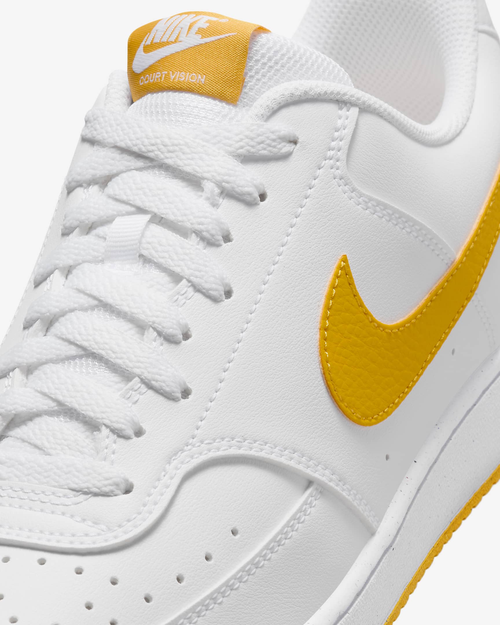 Nike Court Vision 低筒 Next Nature 男鞋 - 白色/University Gold