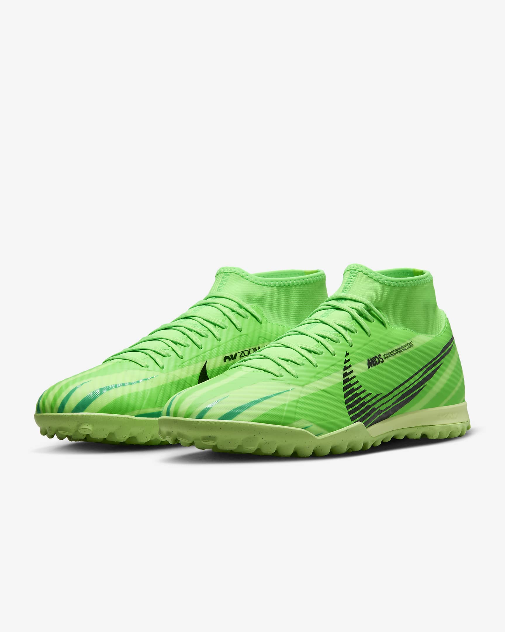 Nike Superfly 9 Academy Mercurial Dream Speed TF High-Top Football Shoes - Green Strike/Stadium Green/Black