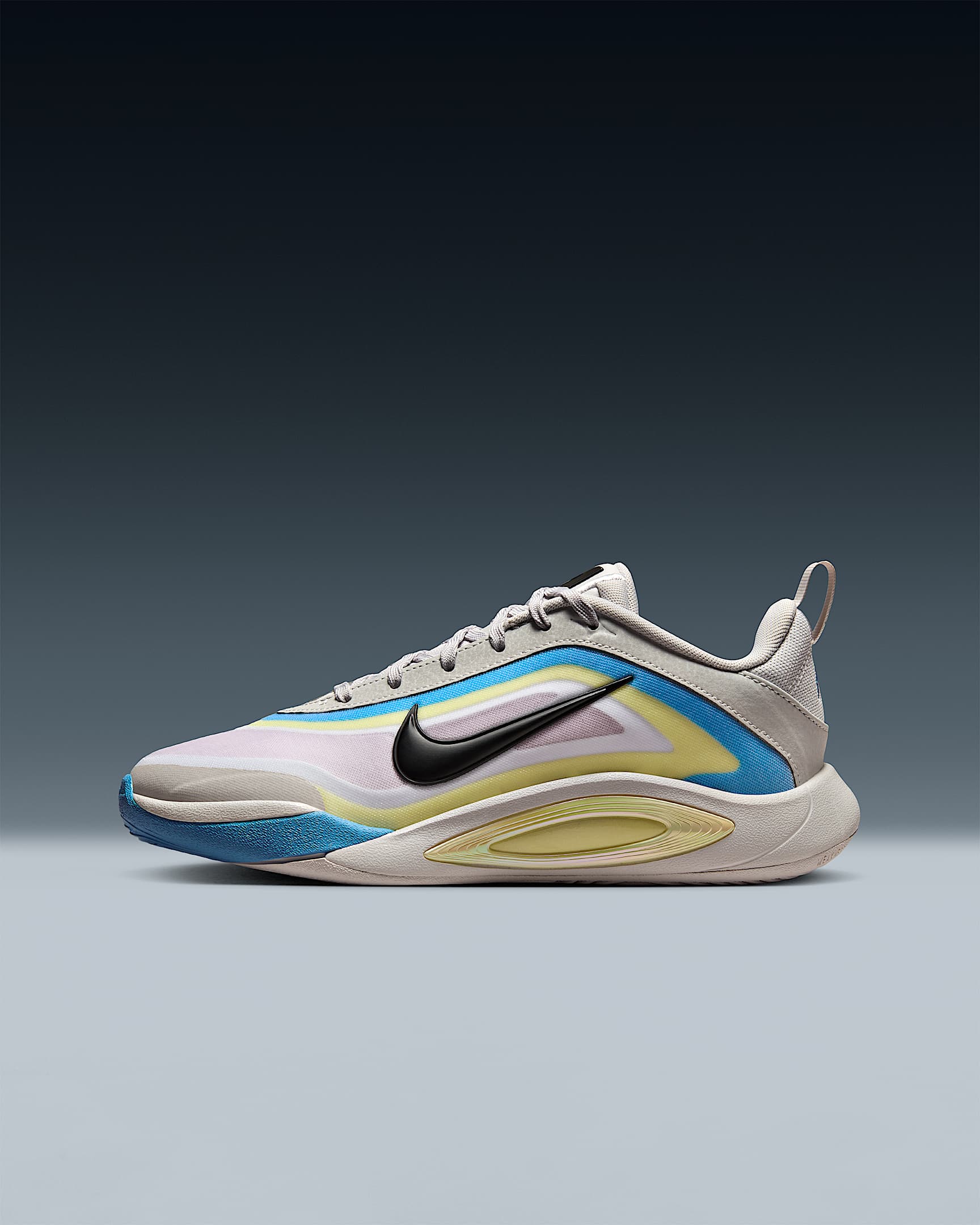 A'One "A'zure Vibe" A'ja Wilson Big Kids' Basketball Shoes - Vast Grey/Life Lime/University Blue/Black