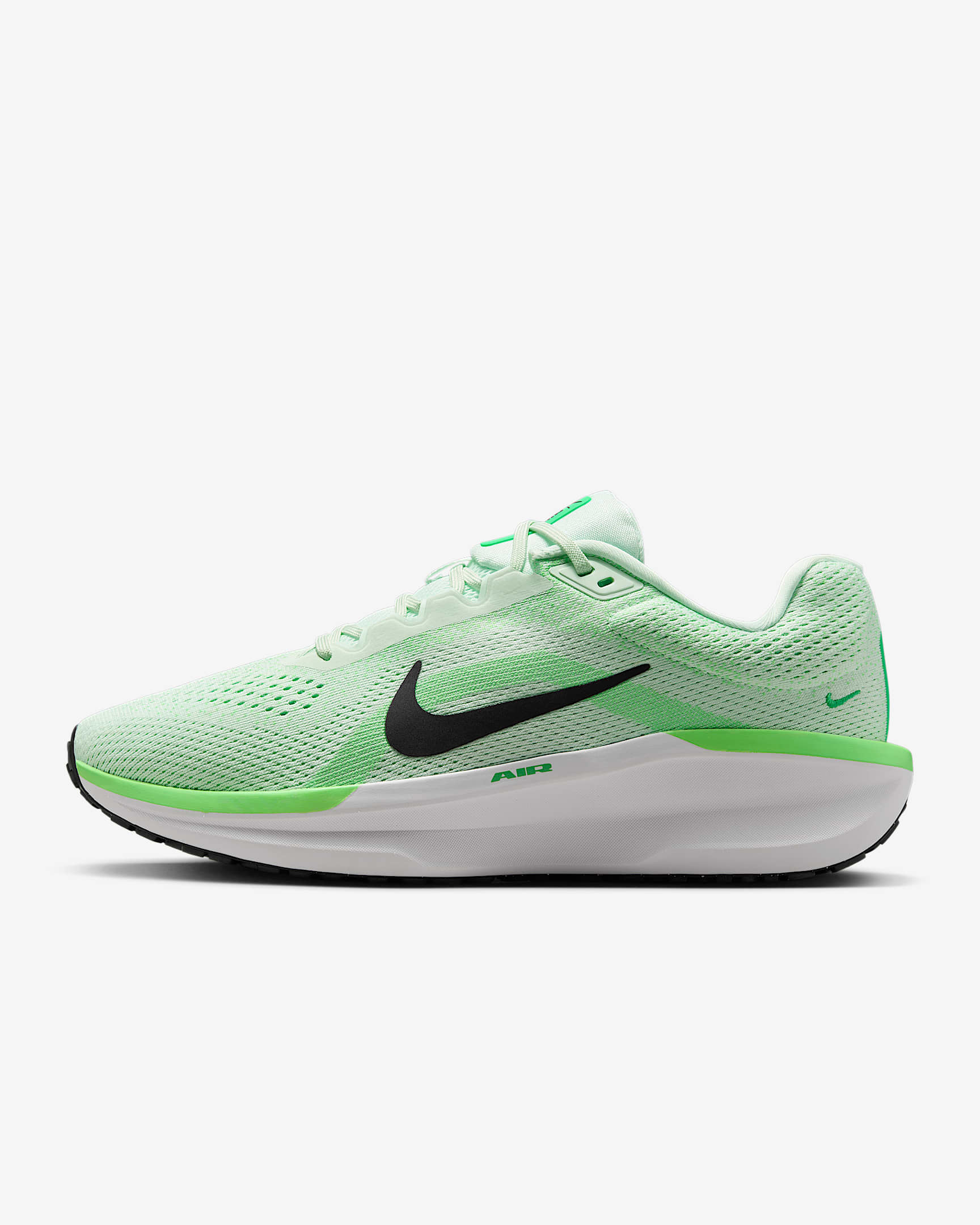 Nike Winflo 11 Men's Road Running Shoes - Barely Green/Green Strike/Green Shock/Black
