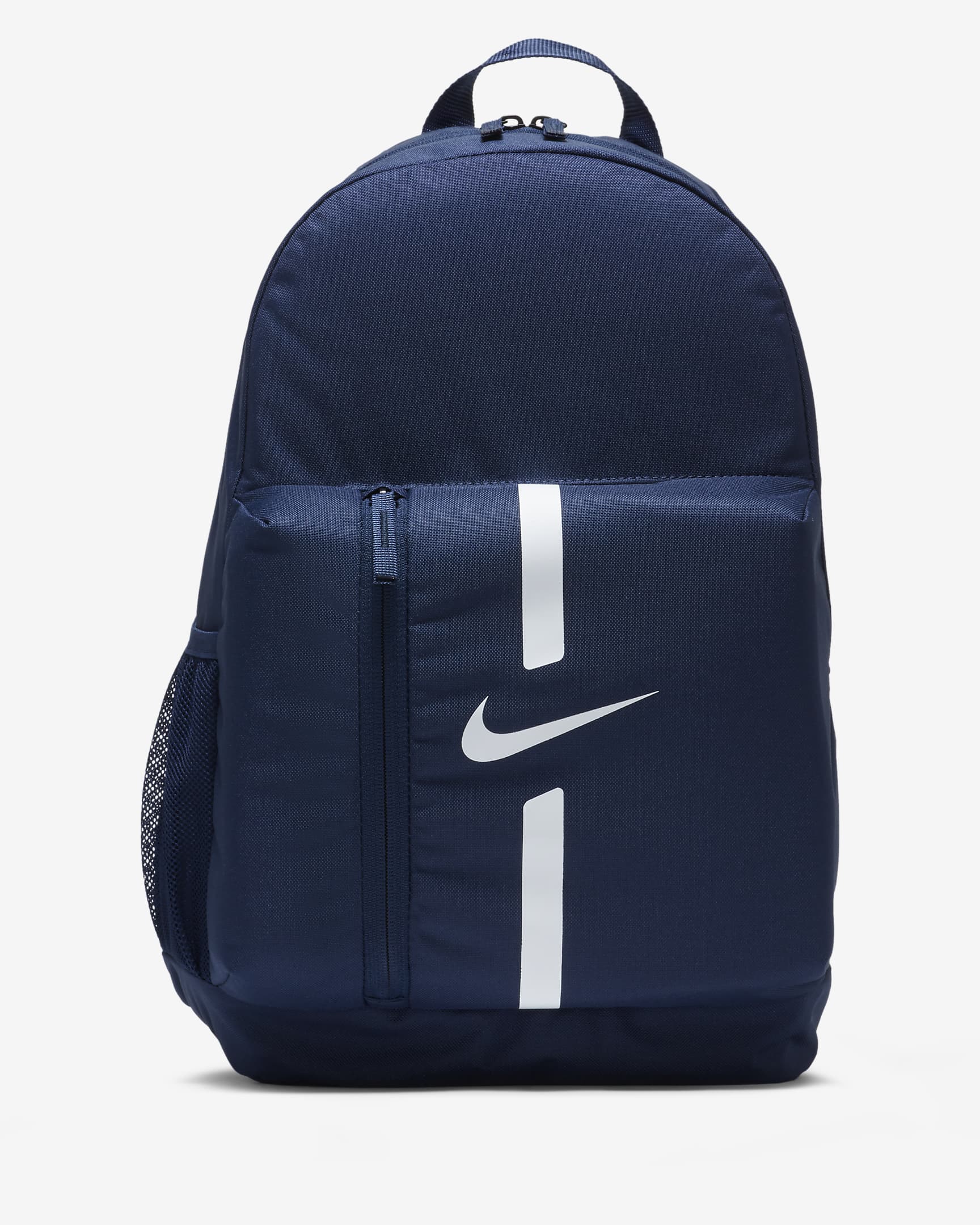 Mochila de futebol Nike Academy Team para criança (22 L) - Midnight Navy/Preto/Branco