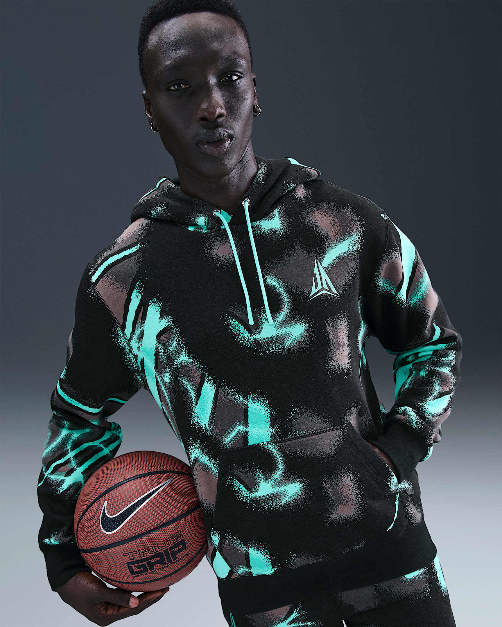 Ja Men's Club Fleece Pullover Hoodie - Bleached Turquoise