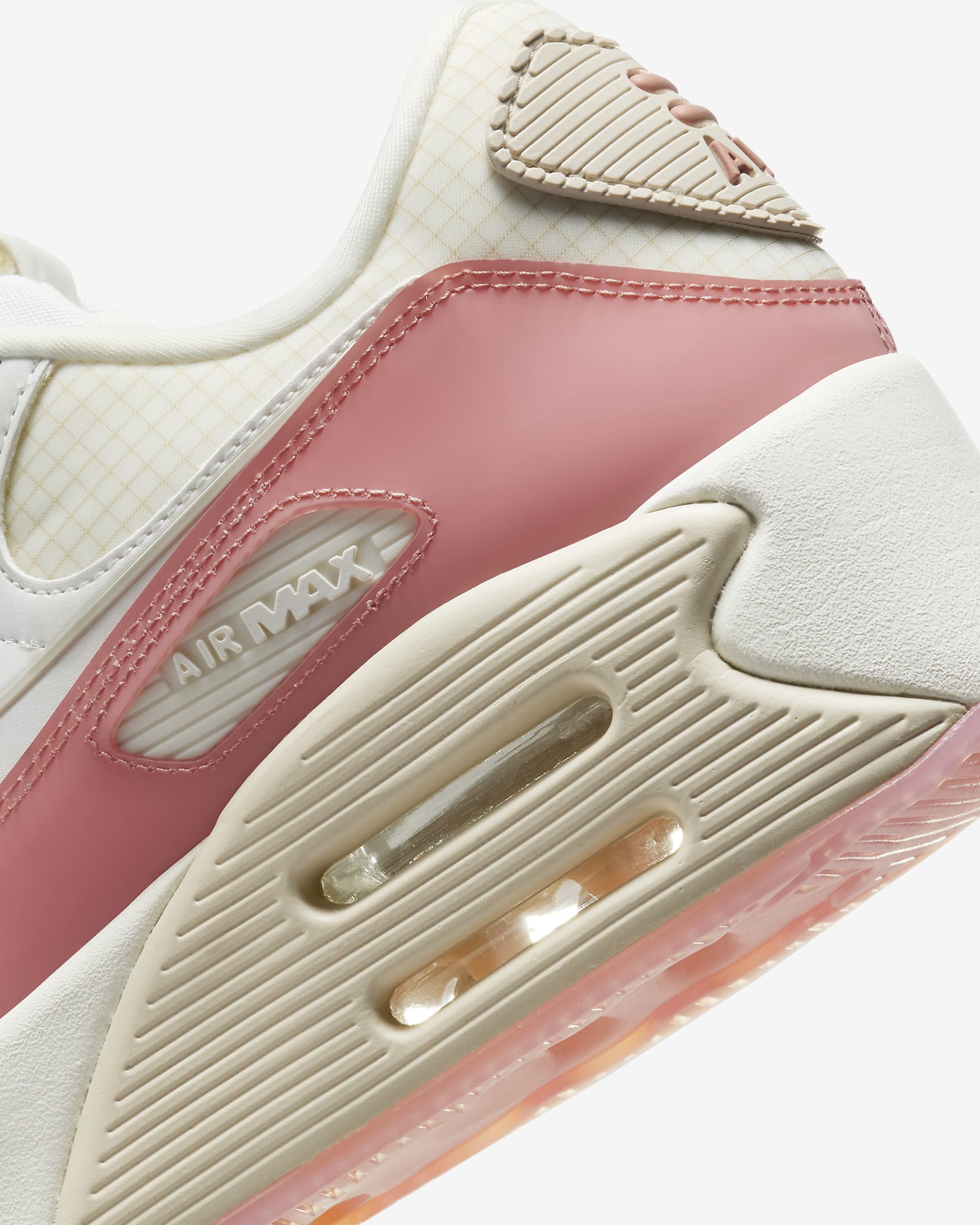 Nike Air Max 90 LV8 Women's Shoes - Sail/Summit White/Light Orewood Brown/Red Stardust