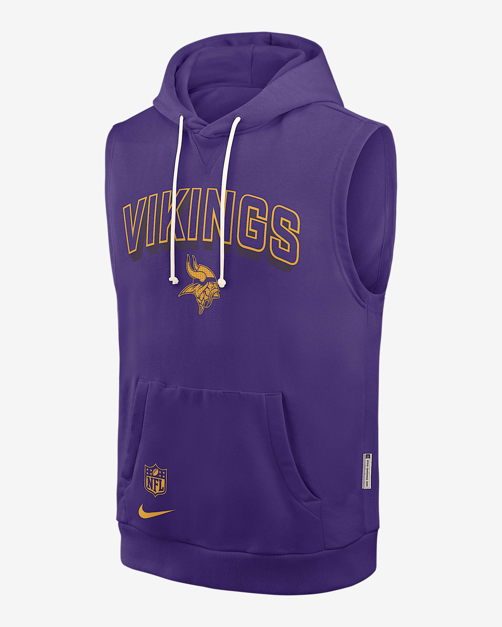 Minnesota Vikings Sideline Men's Nike Dri-FIT NFL Sleeveless Pullover Hoodie - Purple