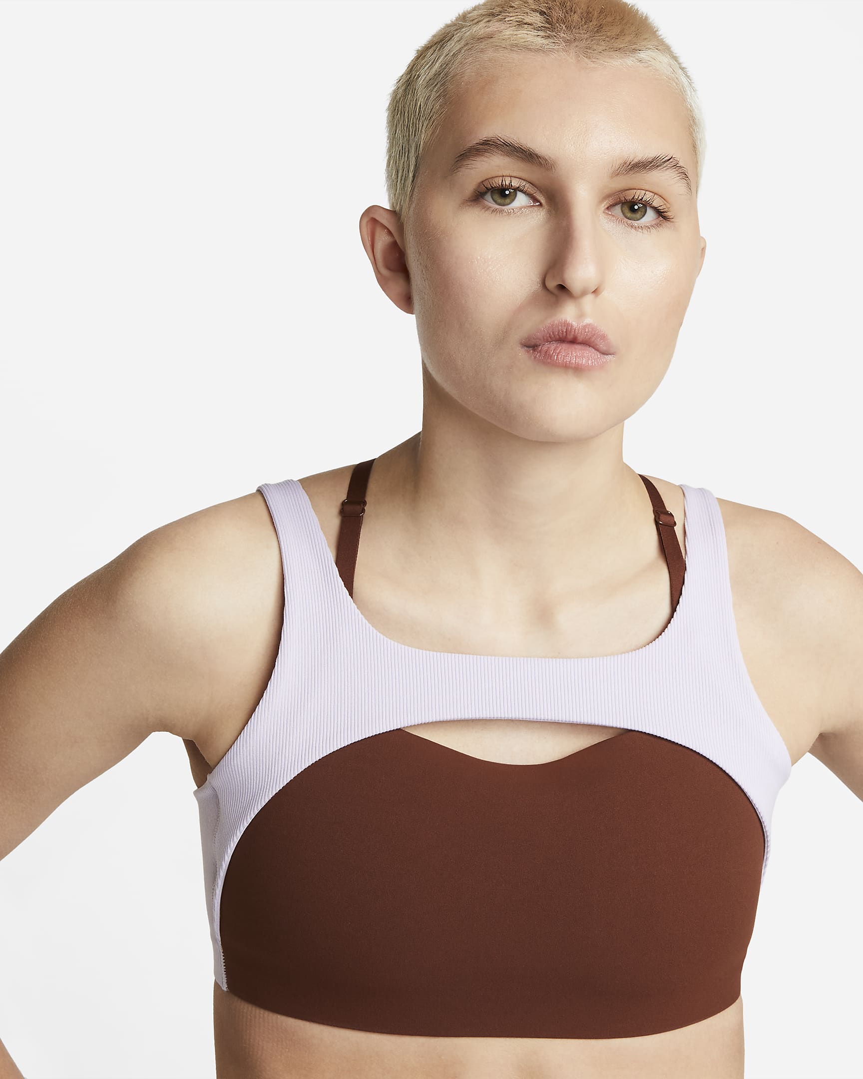 Nike Yoga Indy Women's LightSupport Lightly Lined Ribbed Sports Bra