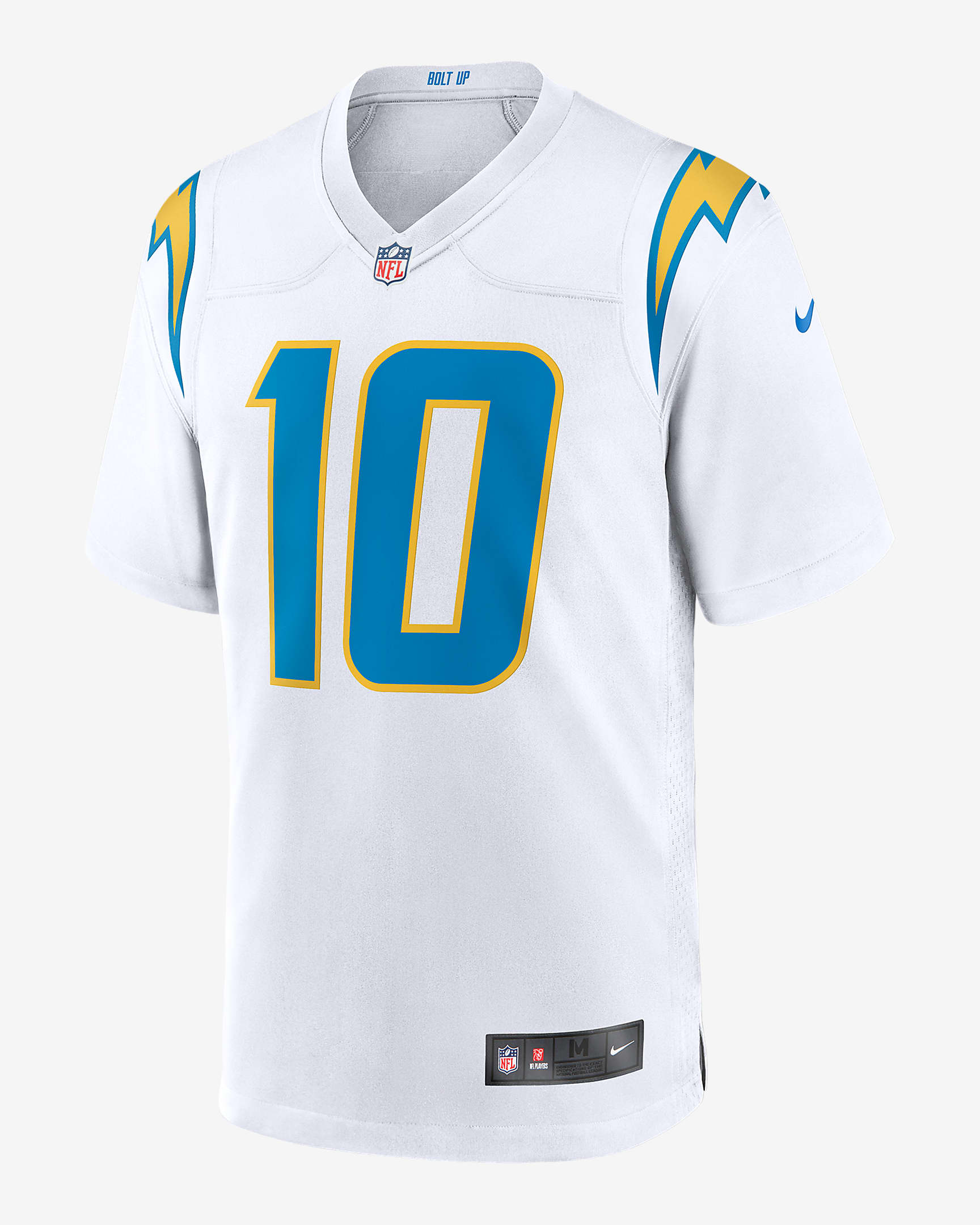 Jersey de fútbol americano Game para hombre NFL Los Angeles Chargers (Justin Herbert) - Blanco