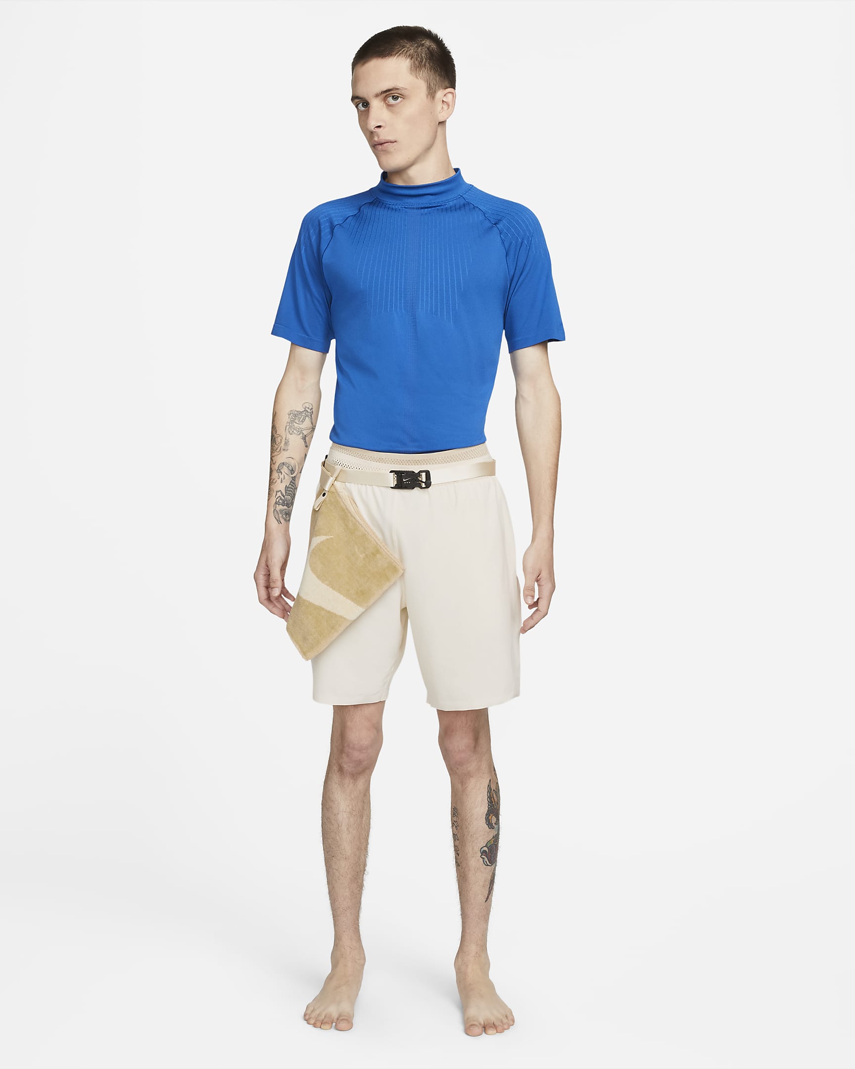 Nike Dri-FIT x MMW Men's 3-in-1 Shorts - Flat Opal/Desert Ore