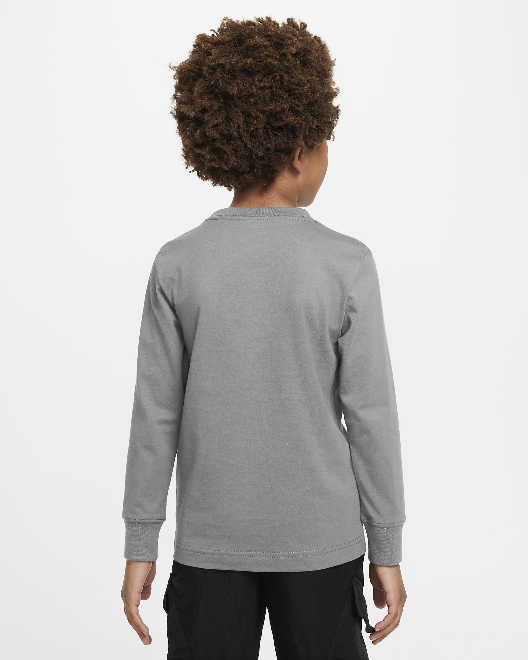 Nike Little Kids' Boxy Air Long Sleeve T-Shirt - Smoke Grey