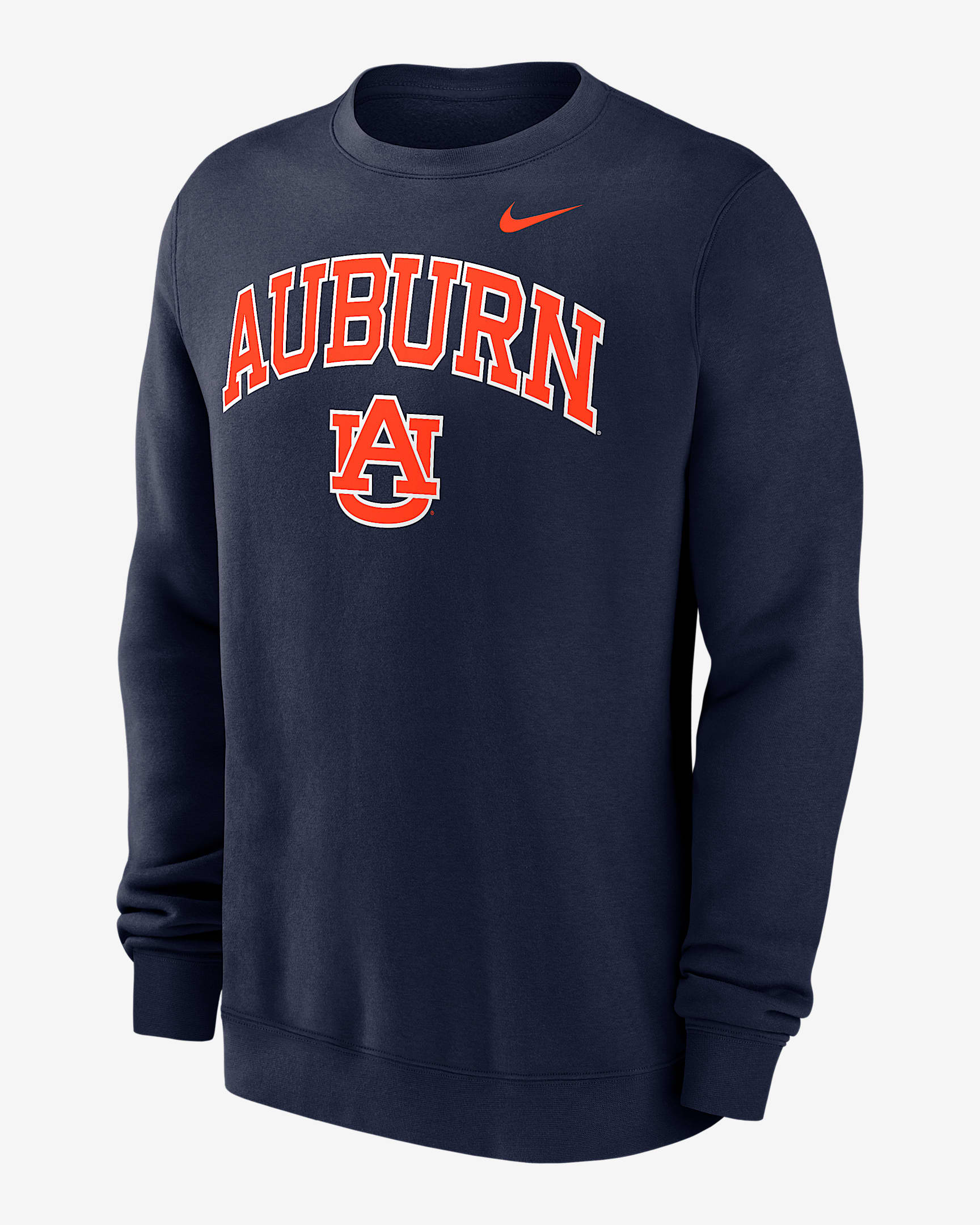 Auburn Arch Men's Nike College Pullover Crew - Navy