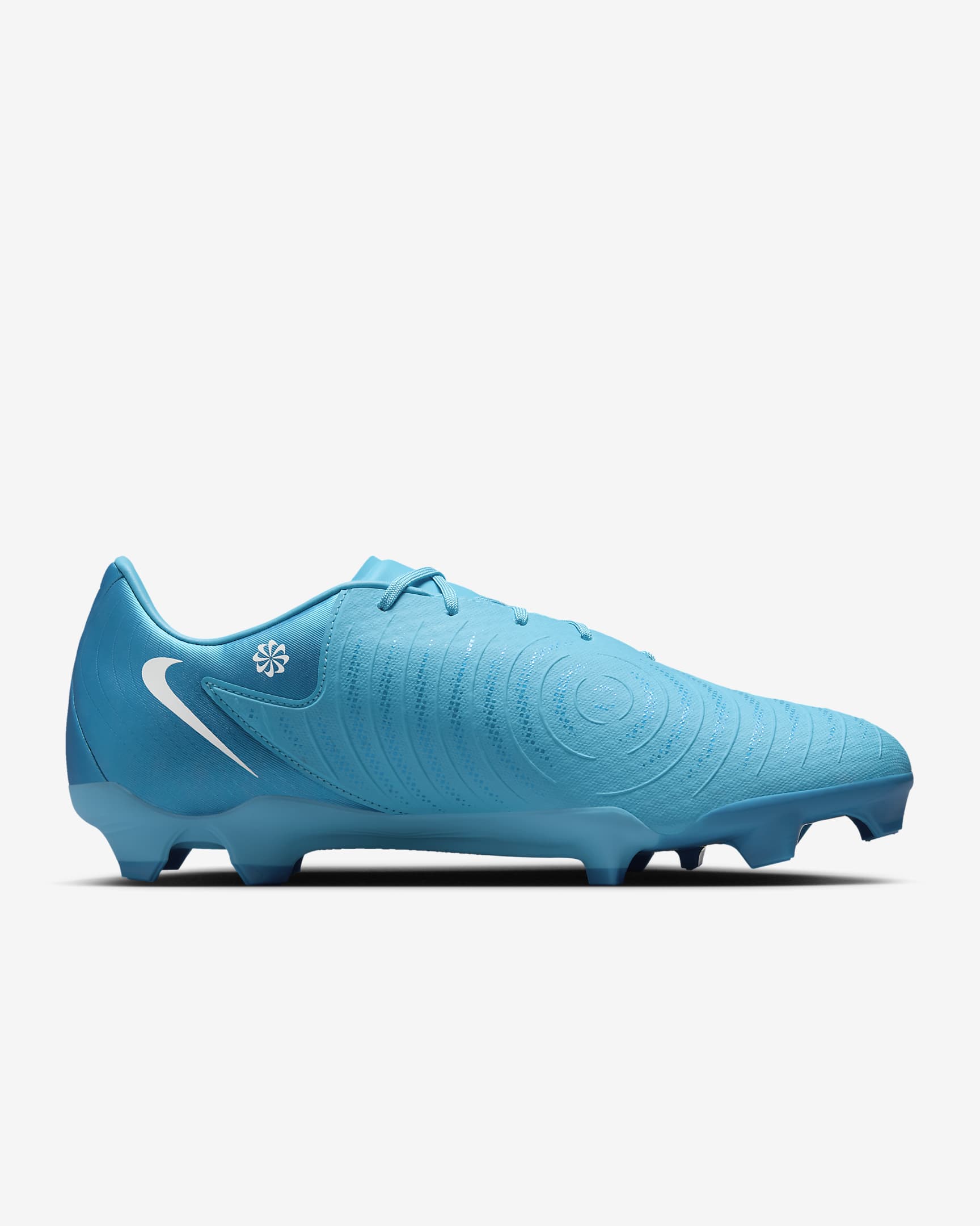 Nike Phantom GX 2 Academy MG fotballsko med lav profil - Blue Fury/Hvit