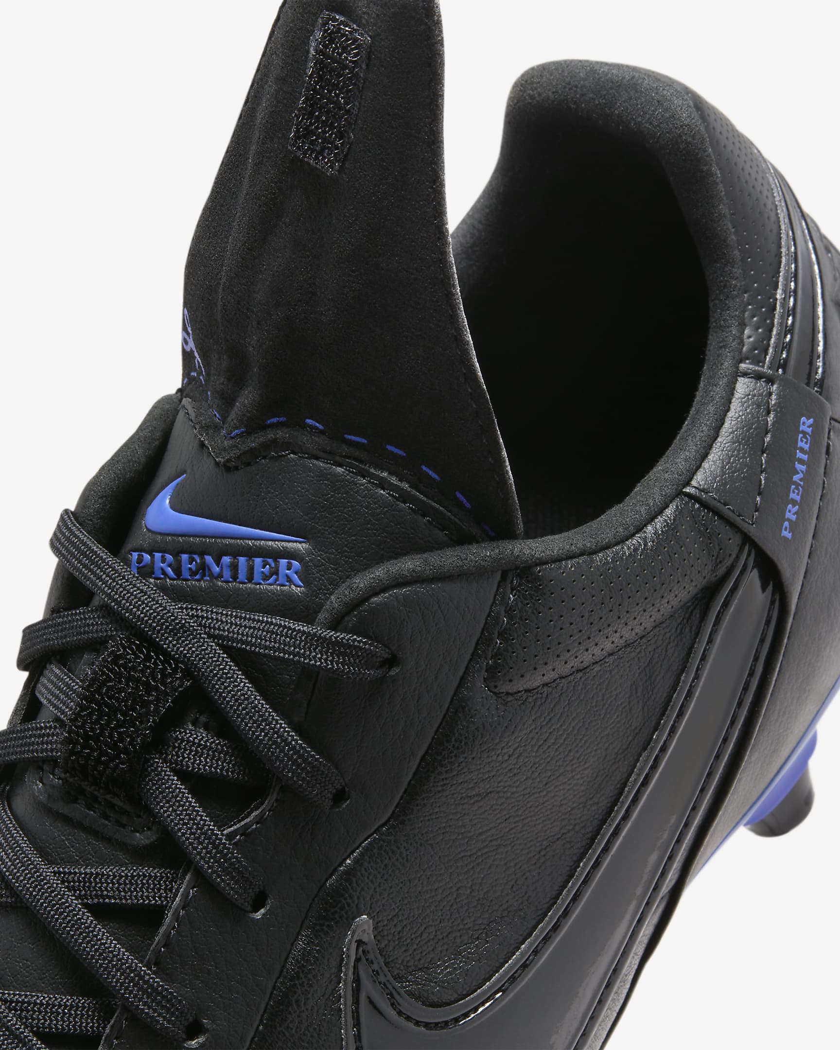 NikePremier 3 Firm-Ground Low-Top Soccer Cleats - Black/Hyper Royal/Black