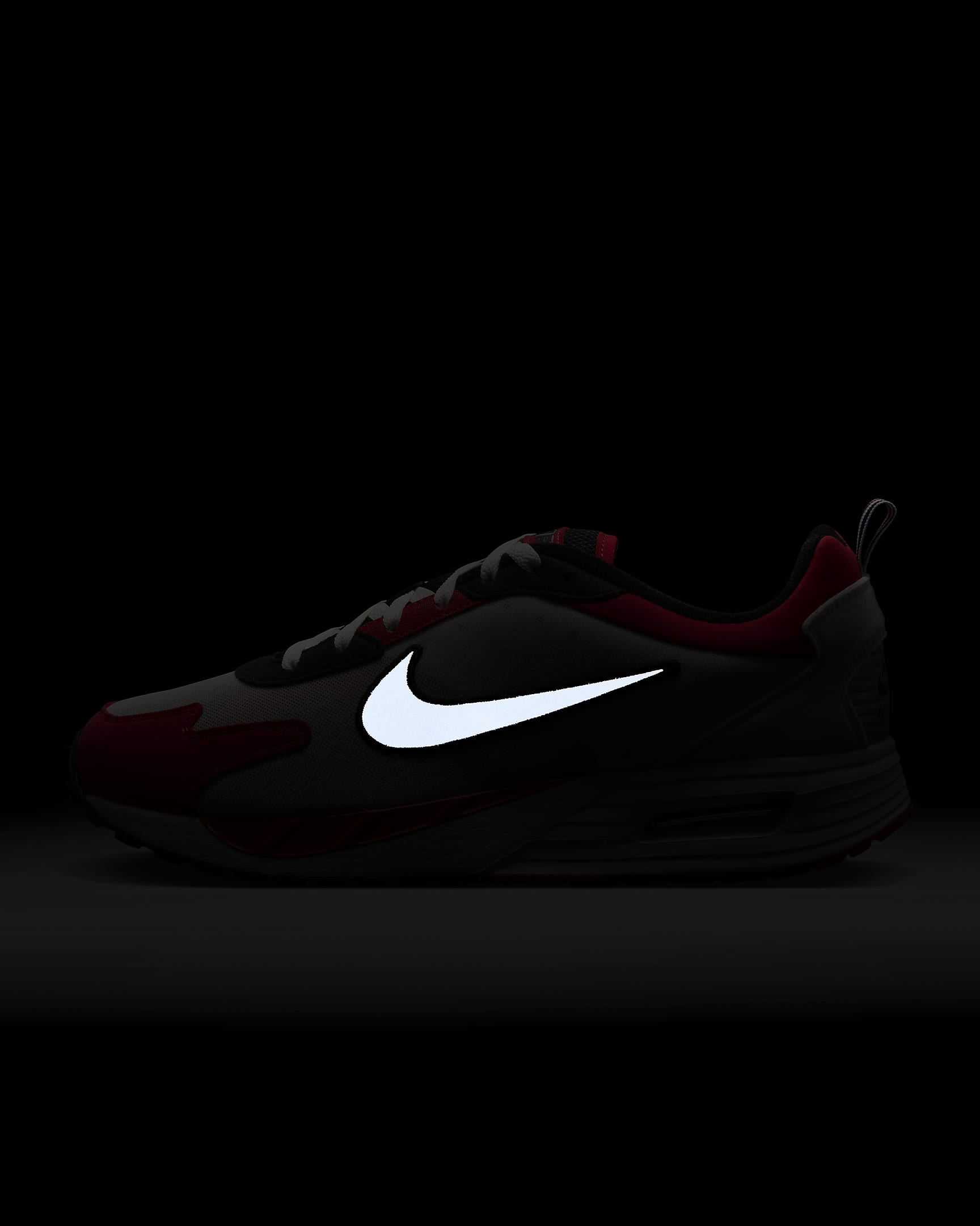 Georgia Nike Air Max Solo Men's Shoes - Black/Phantom/University Red/Metallic Silver