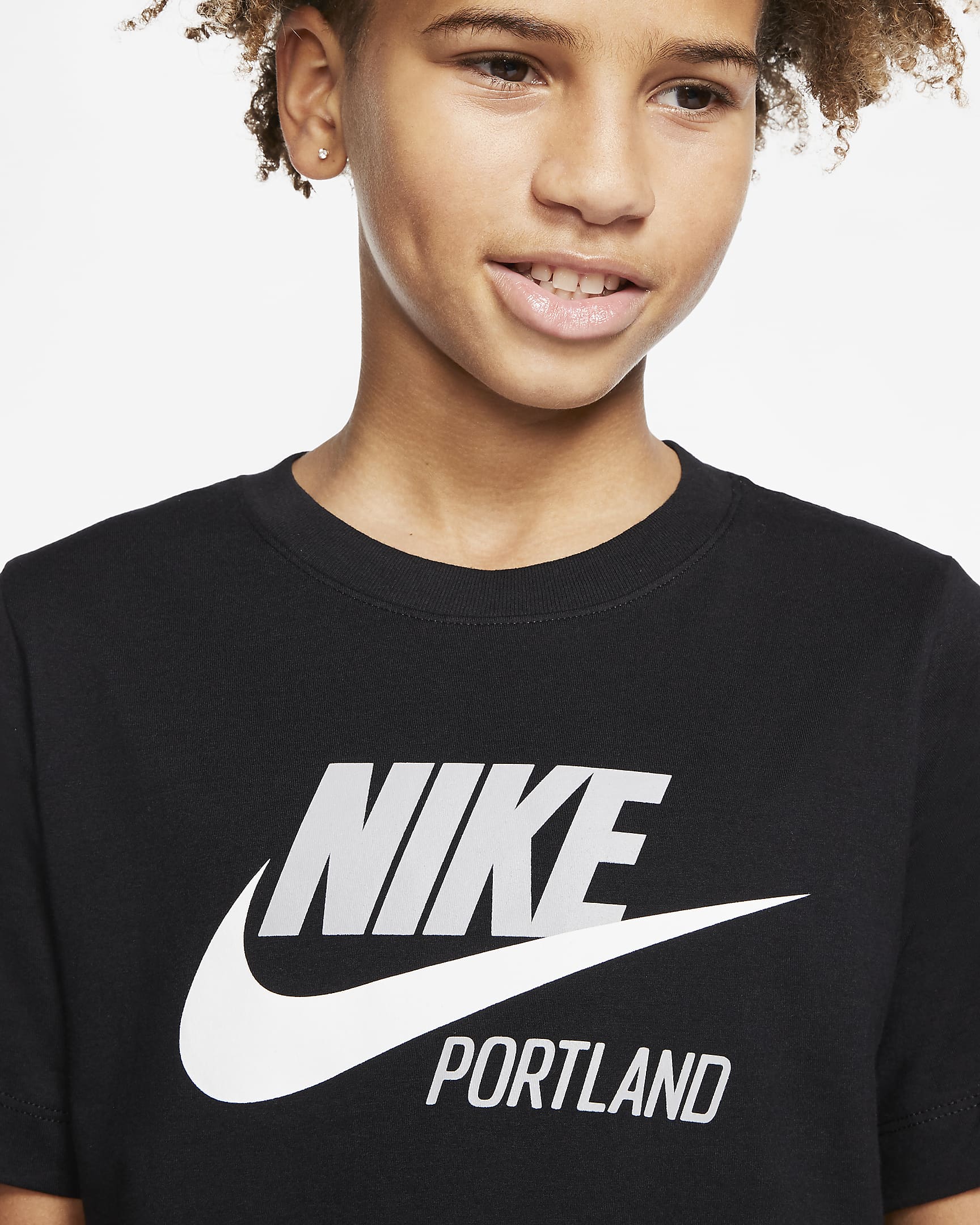 Playera para niños talla grande Nike Sportswear Portland. Nike.com