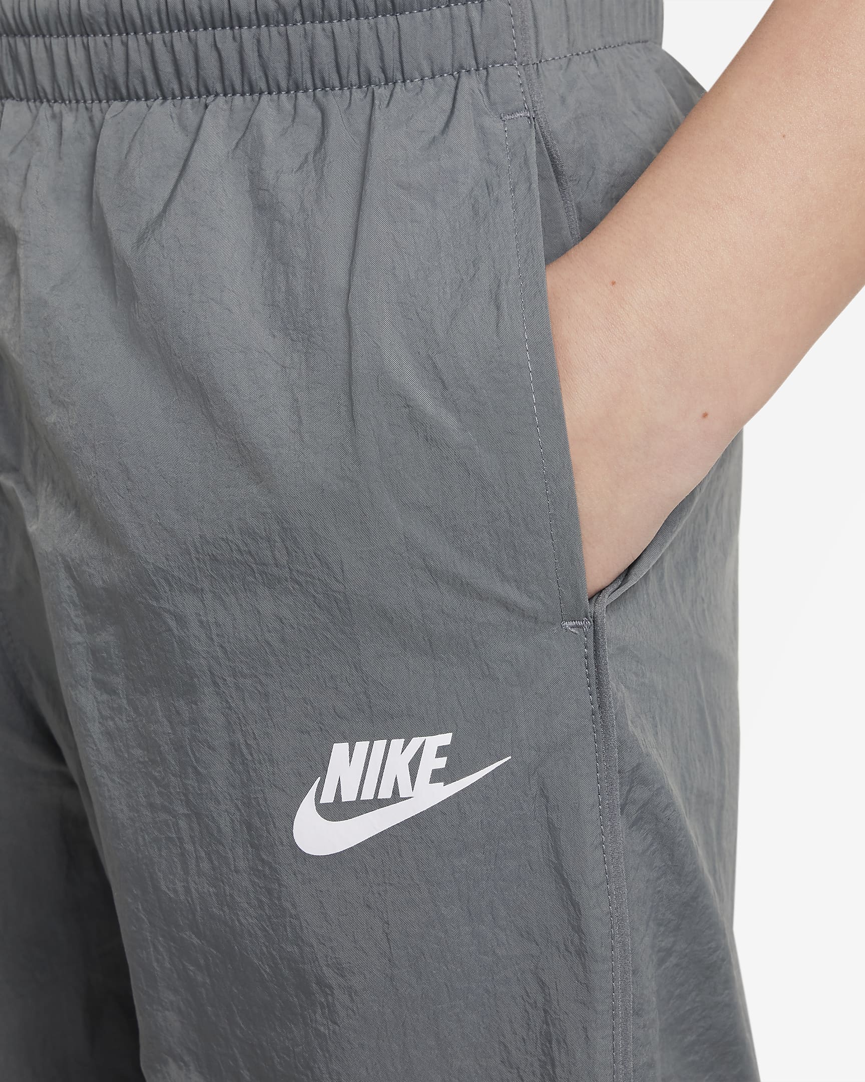 Nike Sportswear Older Kids' Tracksuit - Smoke Grey/Anthracite/White