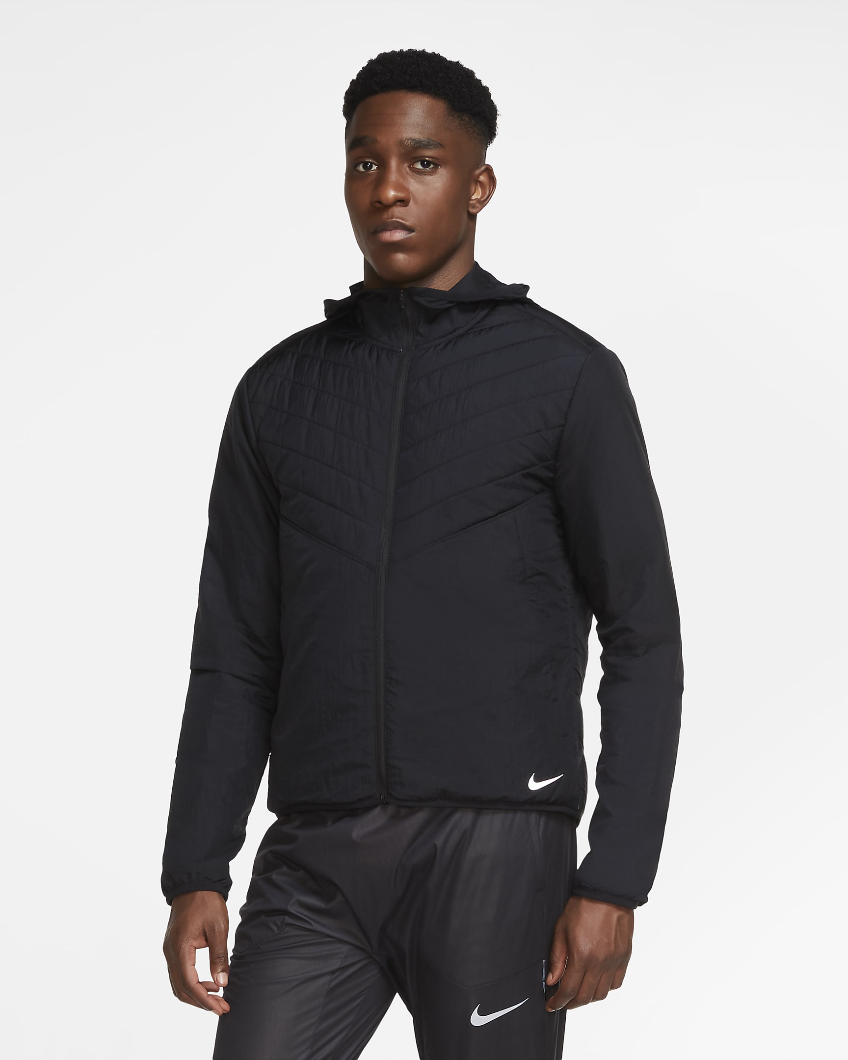 Nike AeroLayer Men's Running Jacket - Black/Black