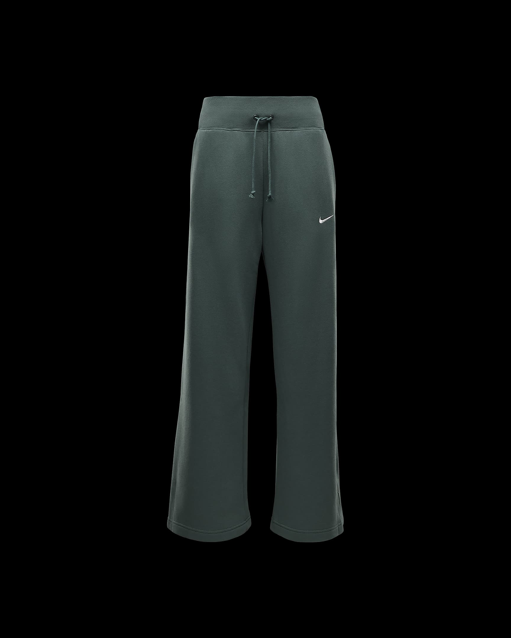 Pantalon de survêtement ample à taille haute Nike Sportswear Phoenix Fleece pour Femme - Vintage Green/Sail