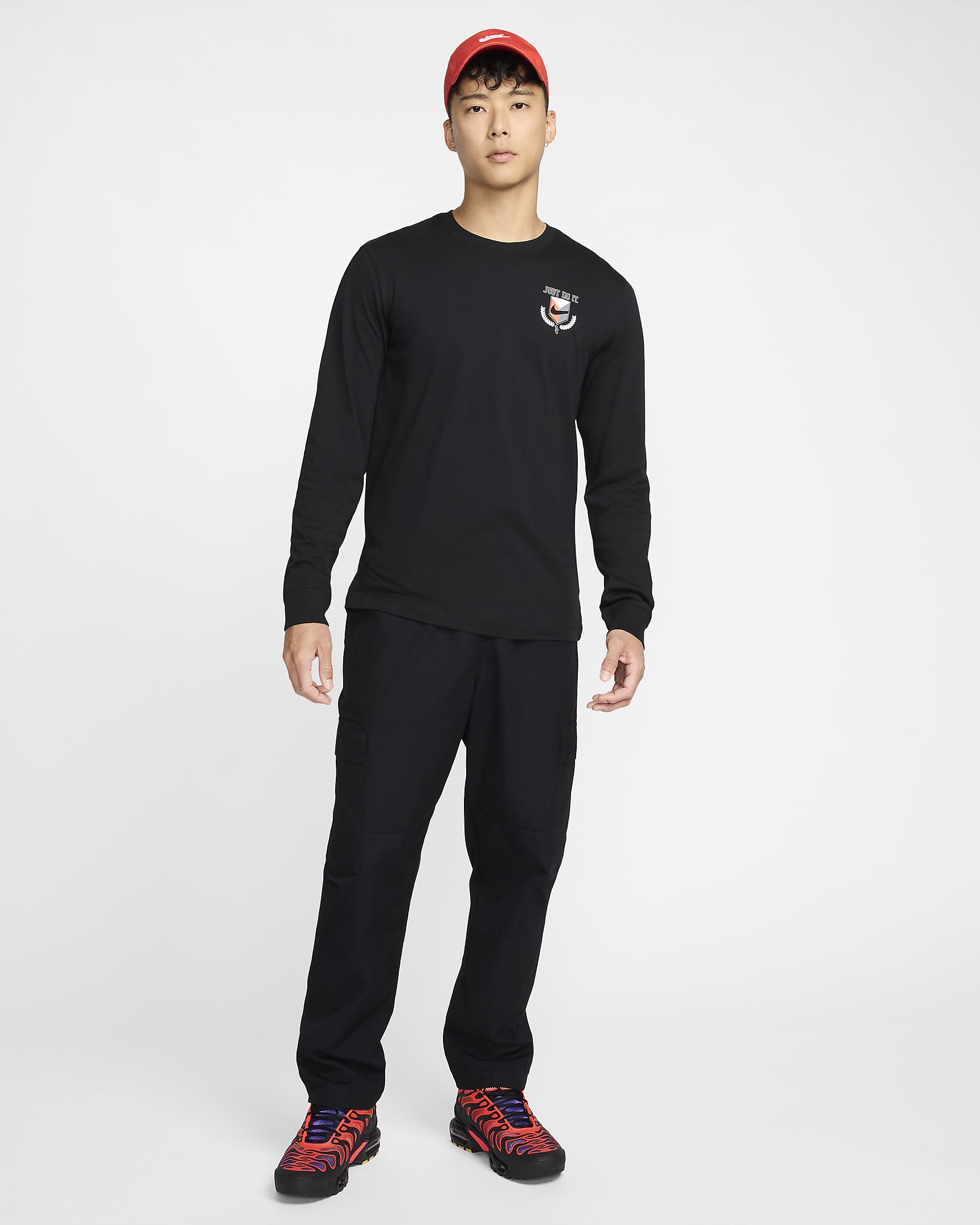 Nike Sportswear Men's Long-Sleeve T-Shirt - Black