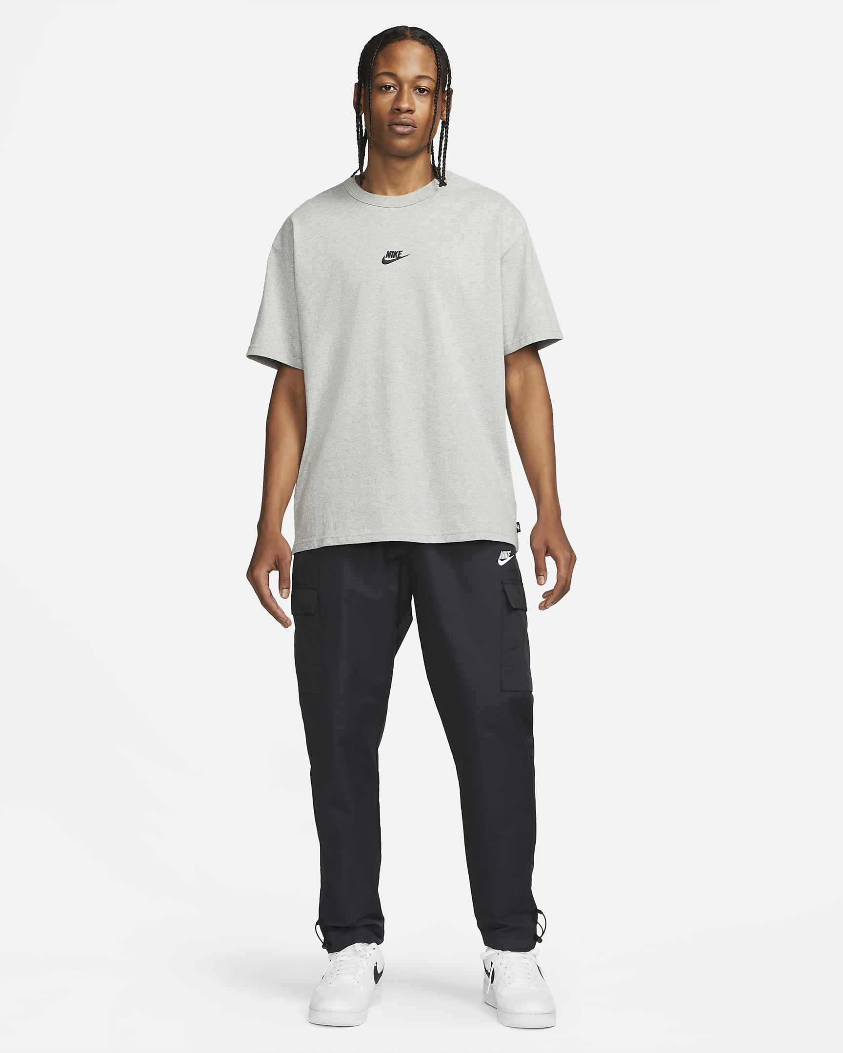 Tee-shirt Nike Sportswear Premium Essentials pour Homme - Dark Grey Heather