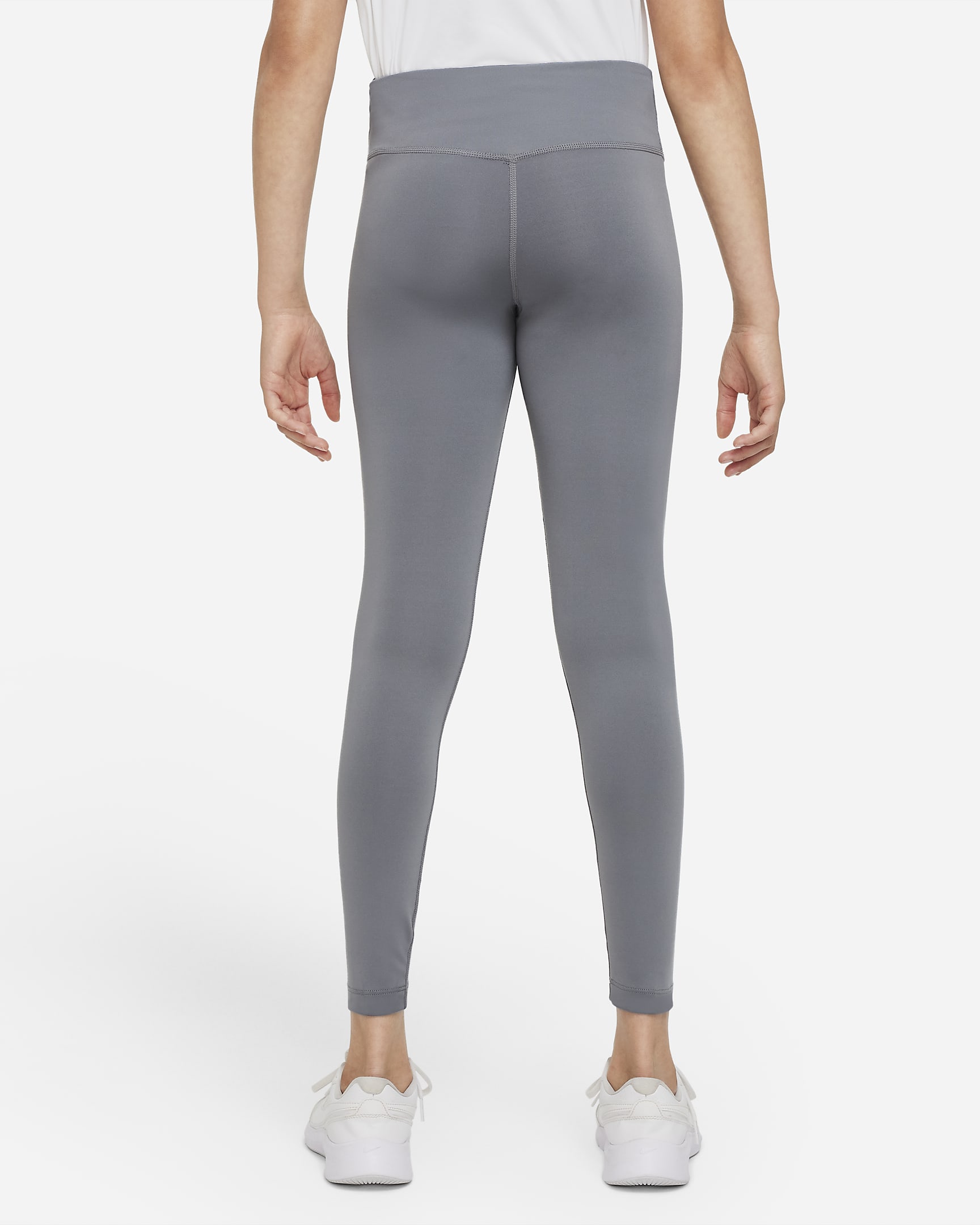 Leggings para niña talla grande Nike Dri-FIT One - Gris humo/Blanco