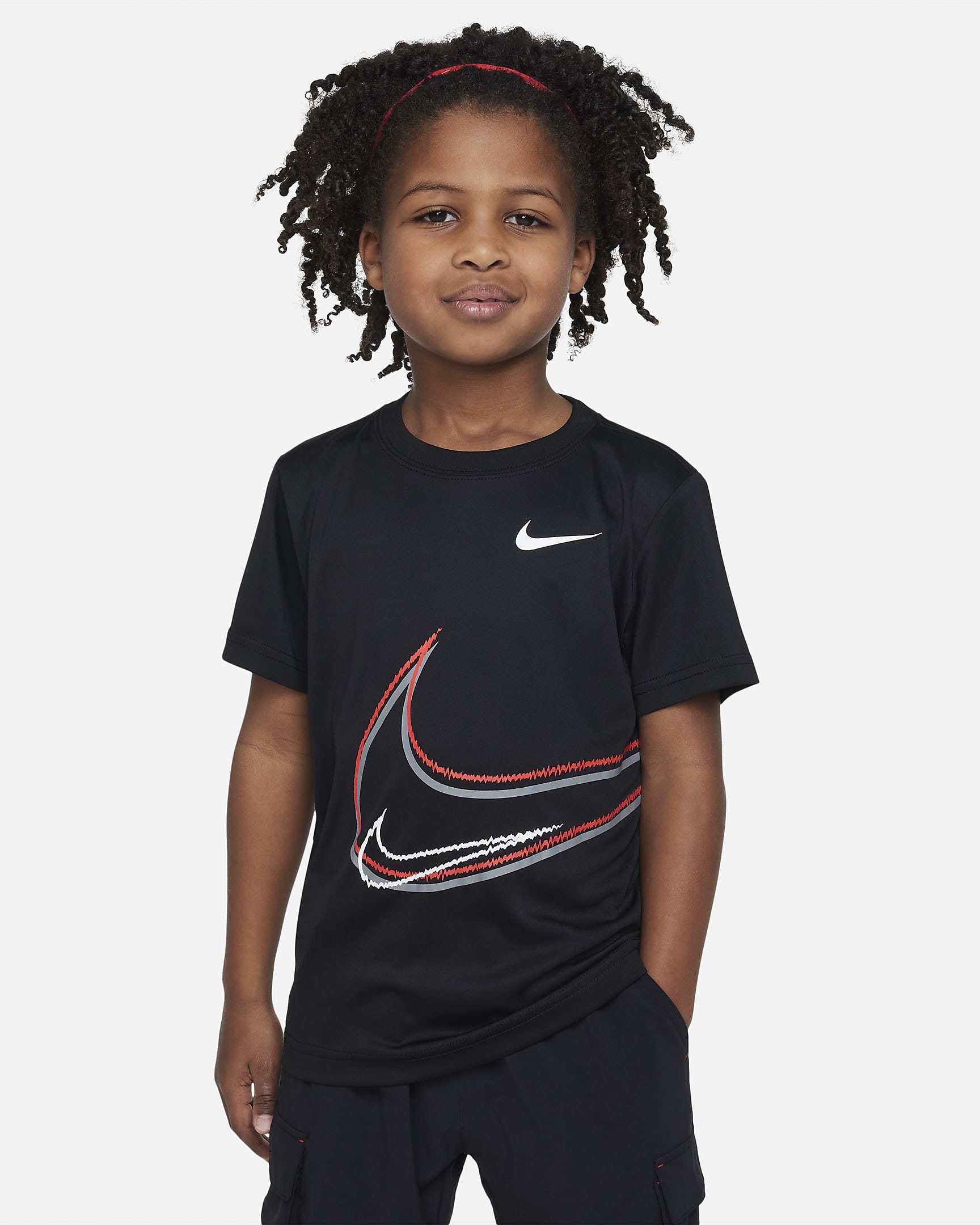 Nike Swoosh Distortion Tee Little Kids' T-Shirt. Nike.com