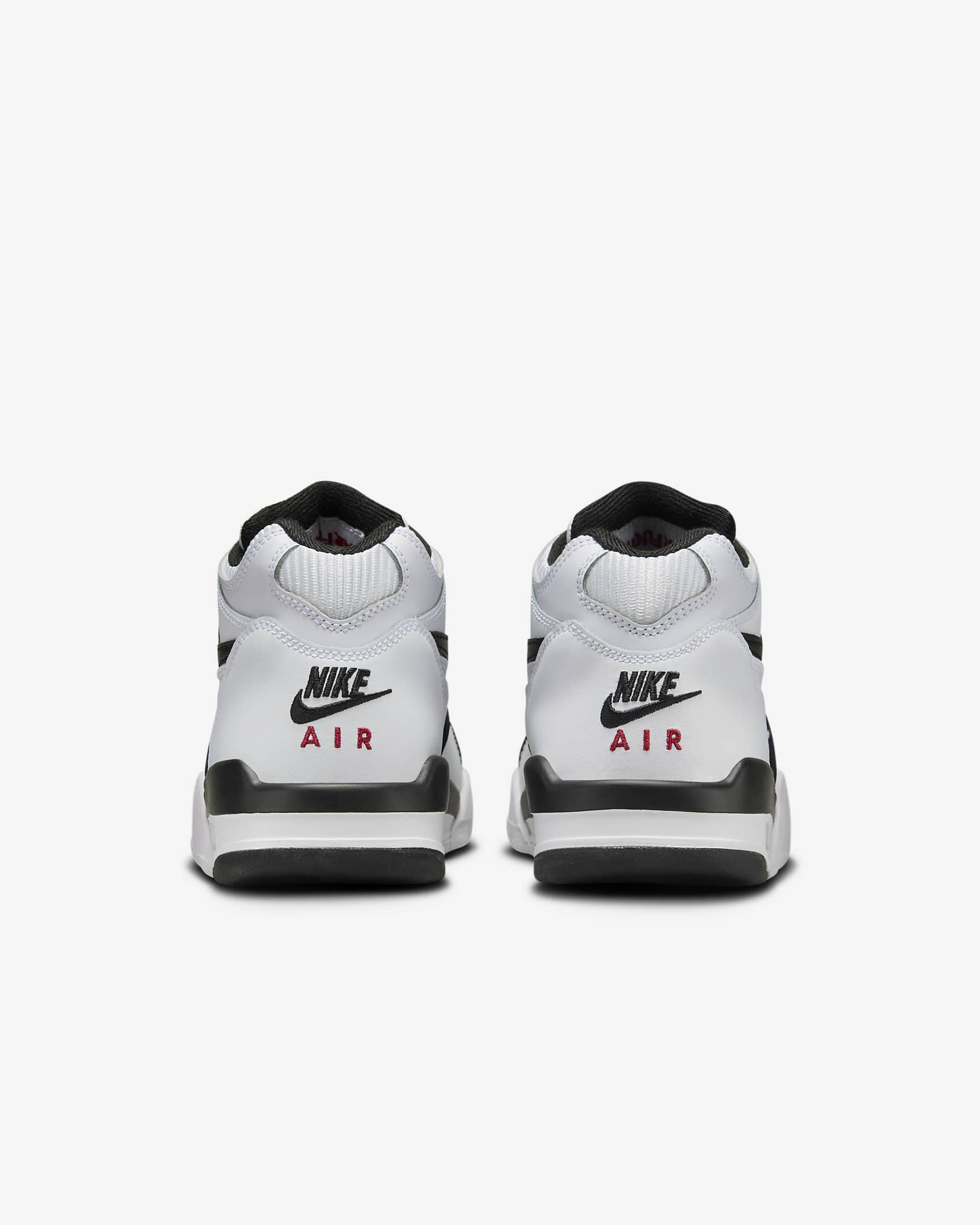 Tenis para niños grandes Nike Air Flight 89 - Blanco/Gris lobo/Negro