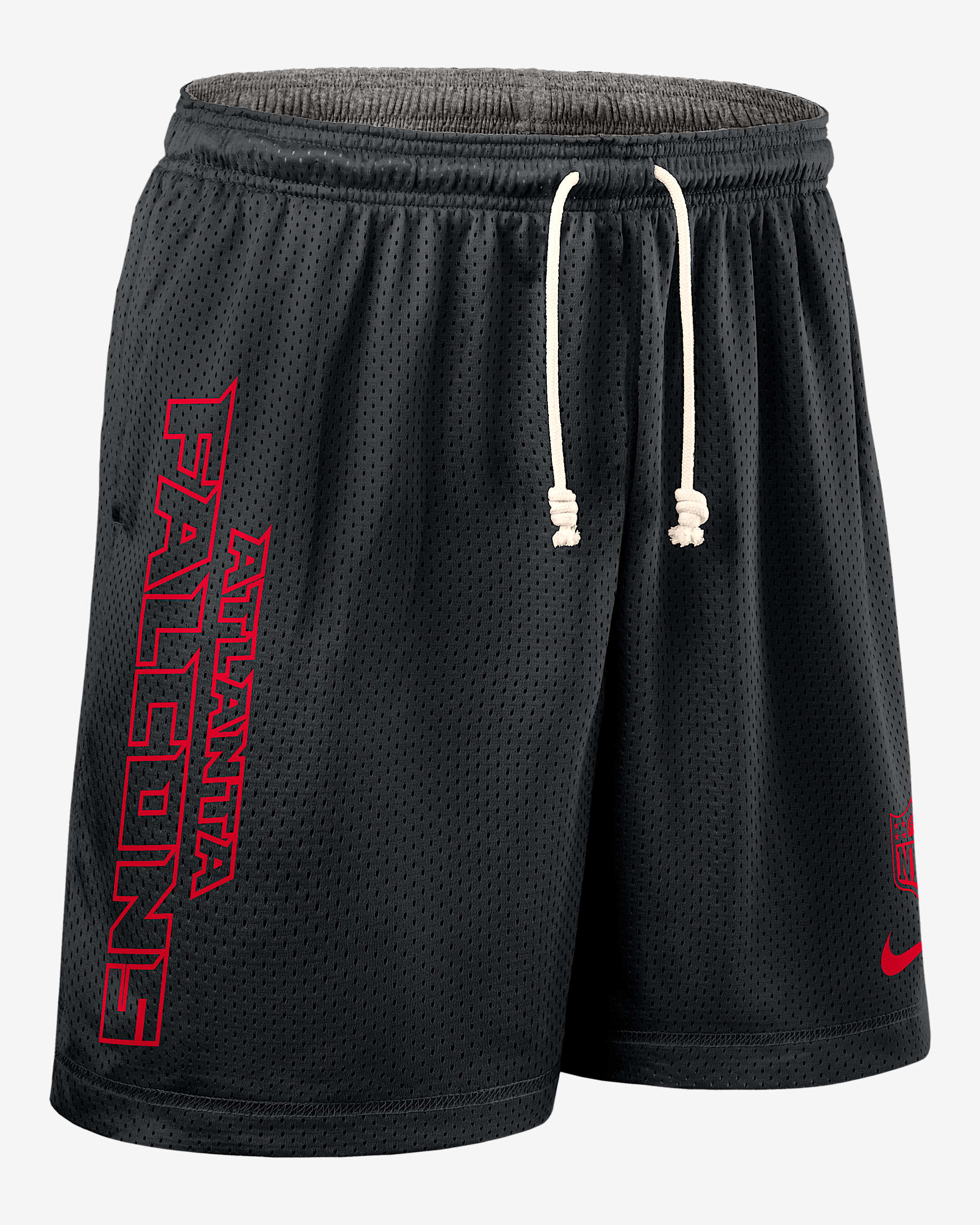 Shorts Nike Dri-FIT de la NFL para hombre Atlanta Falcons Sideline Reversible - Negro