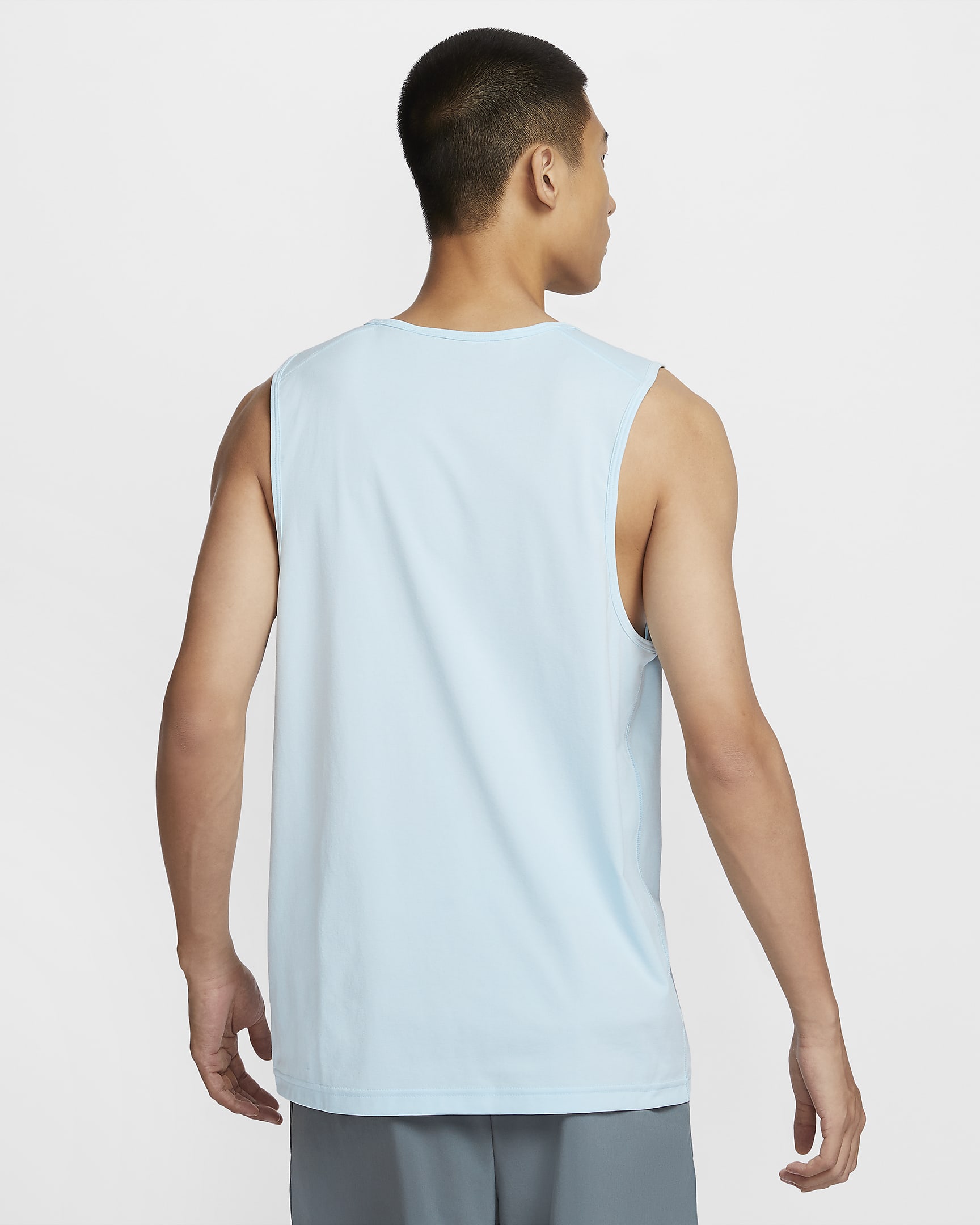 Nike Dri-FIT Hyverse 男款無袖健身背心 - Glacier Blue/黑色