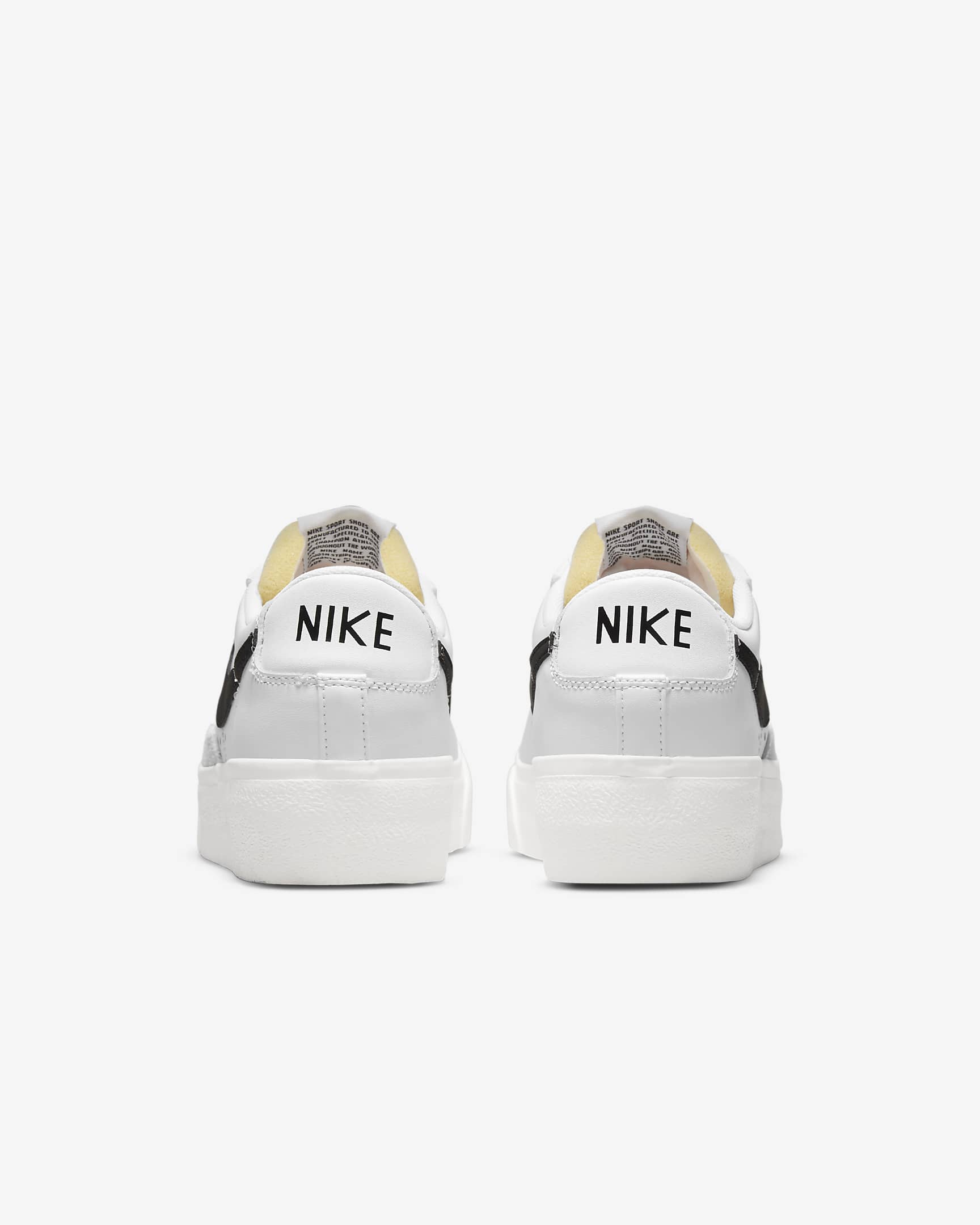 Nike Blazer Low Platform Women's Shoes - White/Sail/Team Orange/Black