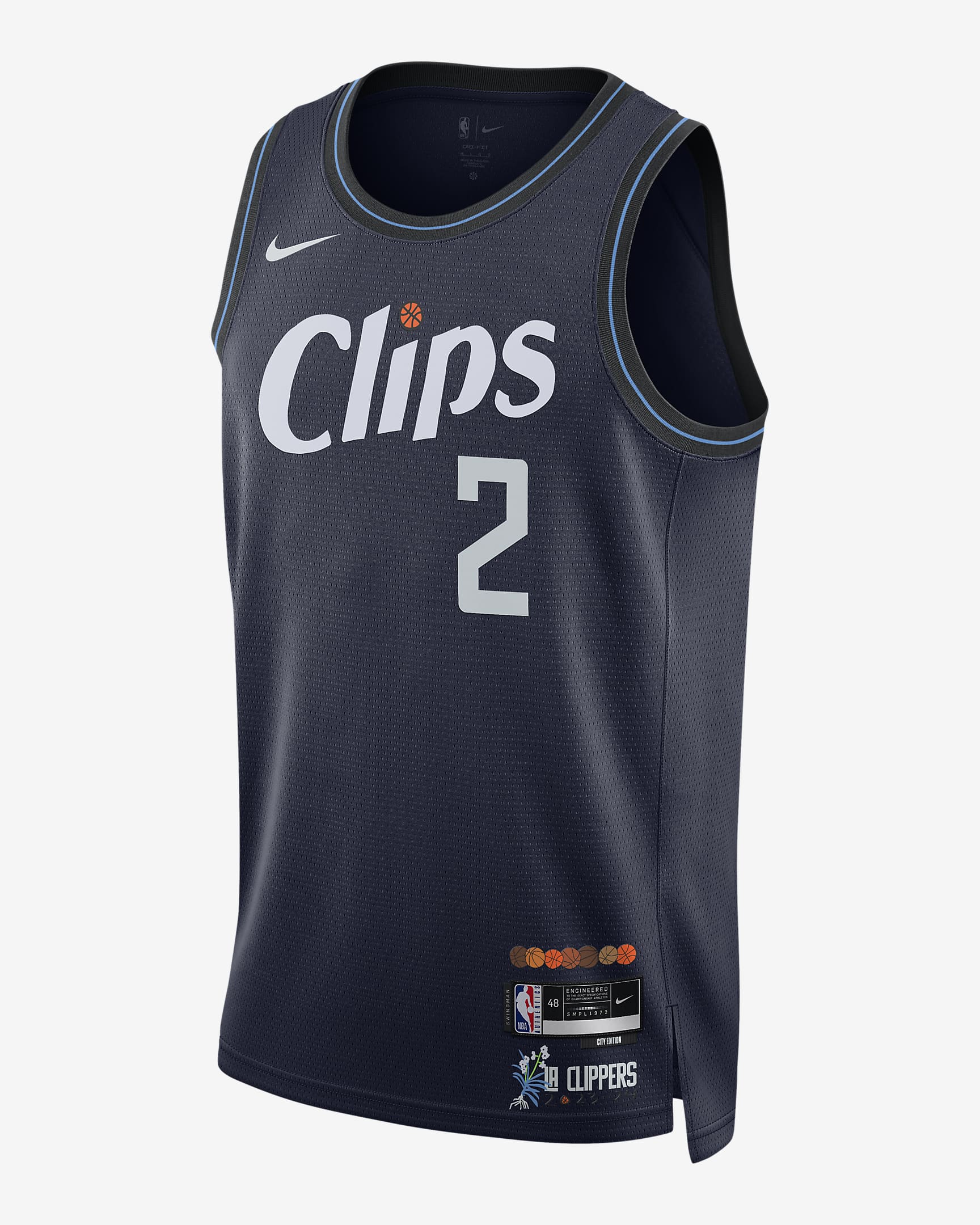 Kawhi Leonard LA Clippers City Edition 2023/24 Men's Nike Dri-FIT NBA Swingman Jersey - College Navy