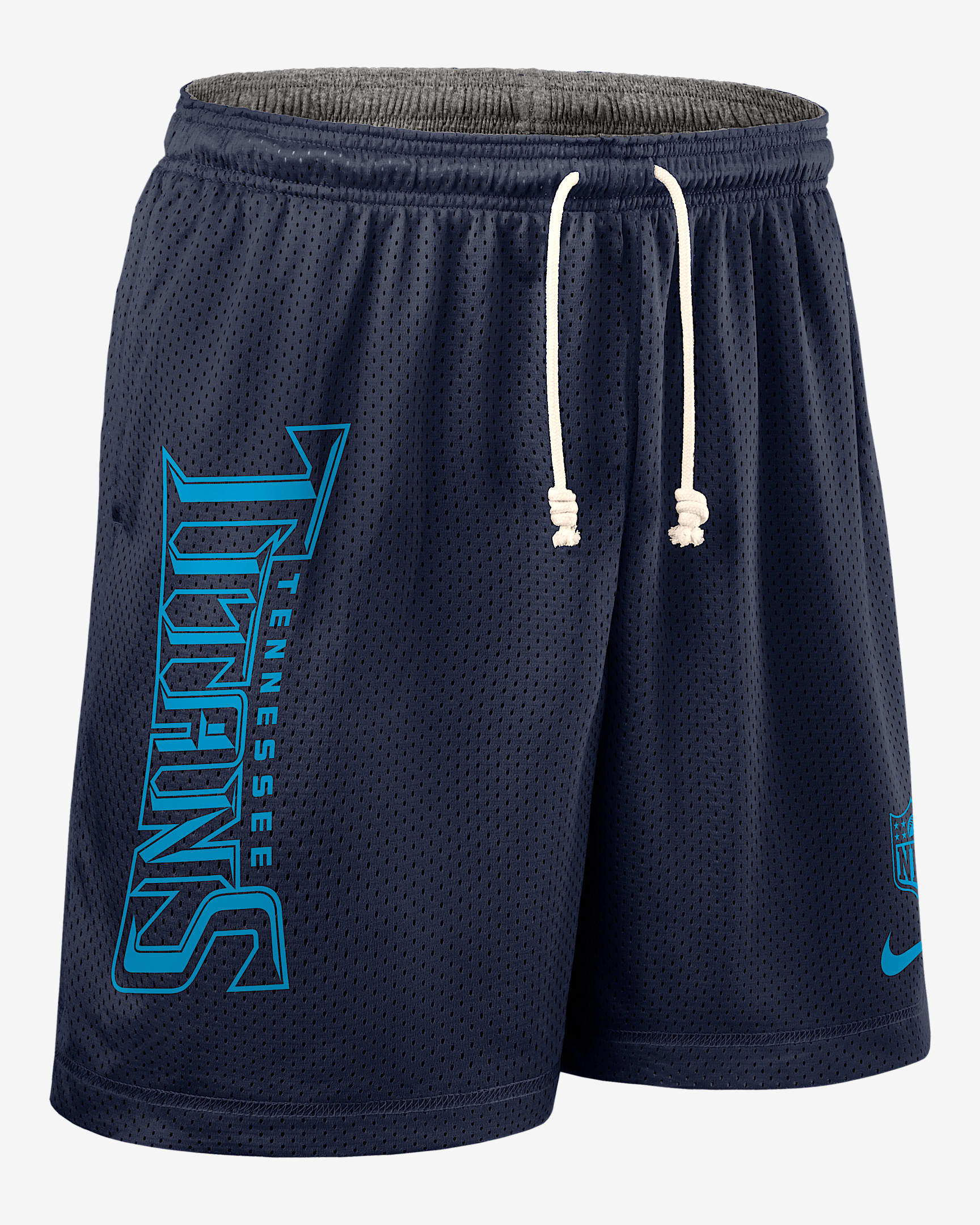 Shorts Nike Dri-FIT de la NFL para hombre Tennessee Titans Sideline Reversible - Azul marino