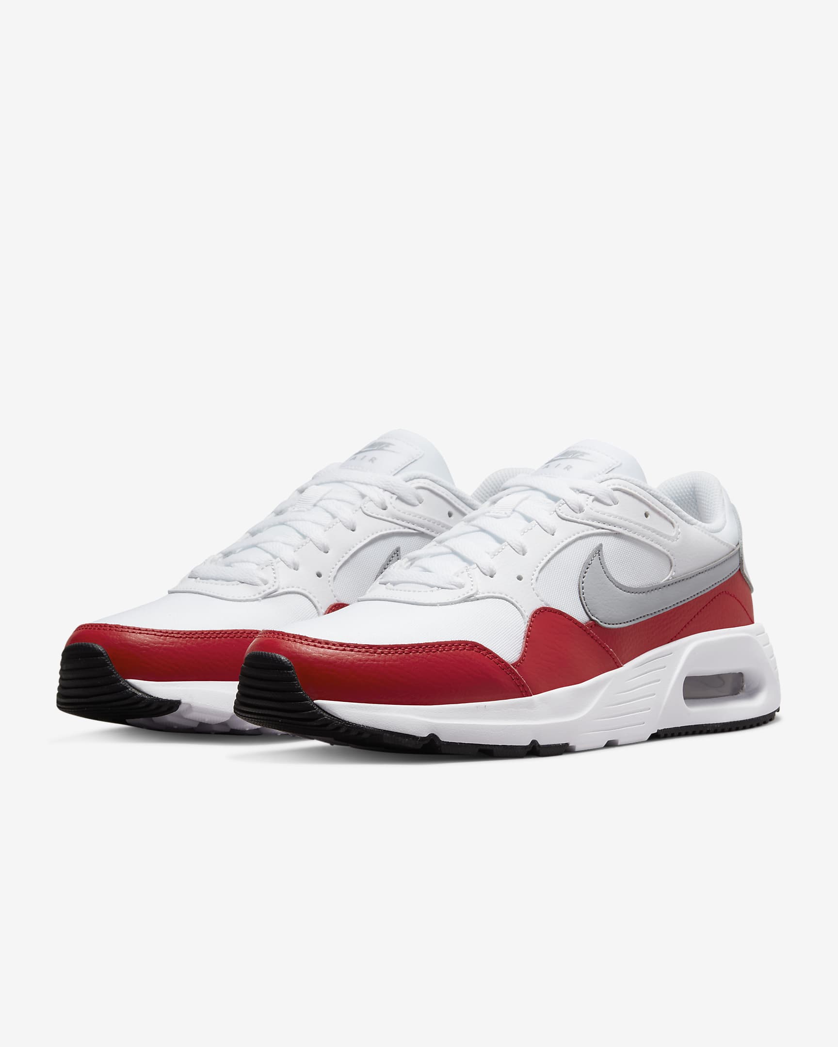 Nike Air Max SC Herrenschuh - Weiß/University Red/Schwarz/Wolf Grey