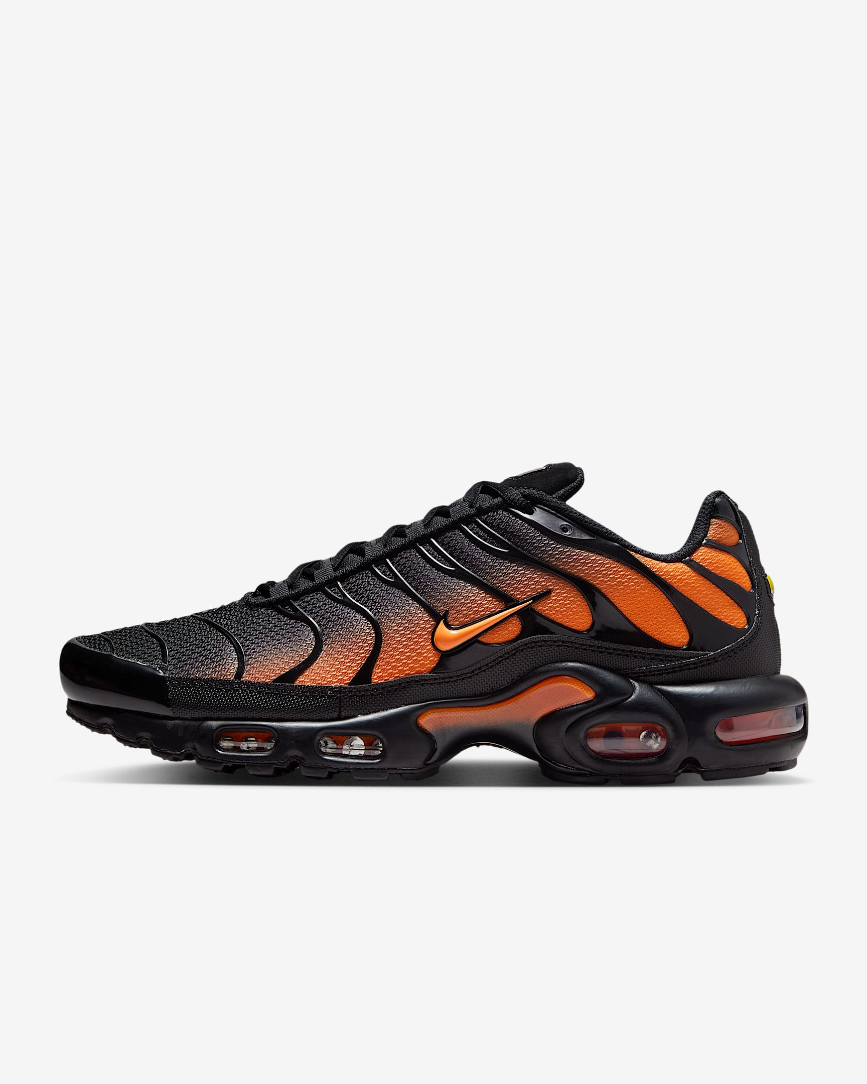 Nike Air Max Plus Men's Shoes - Black/Black/Total Orange