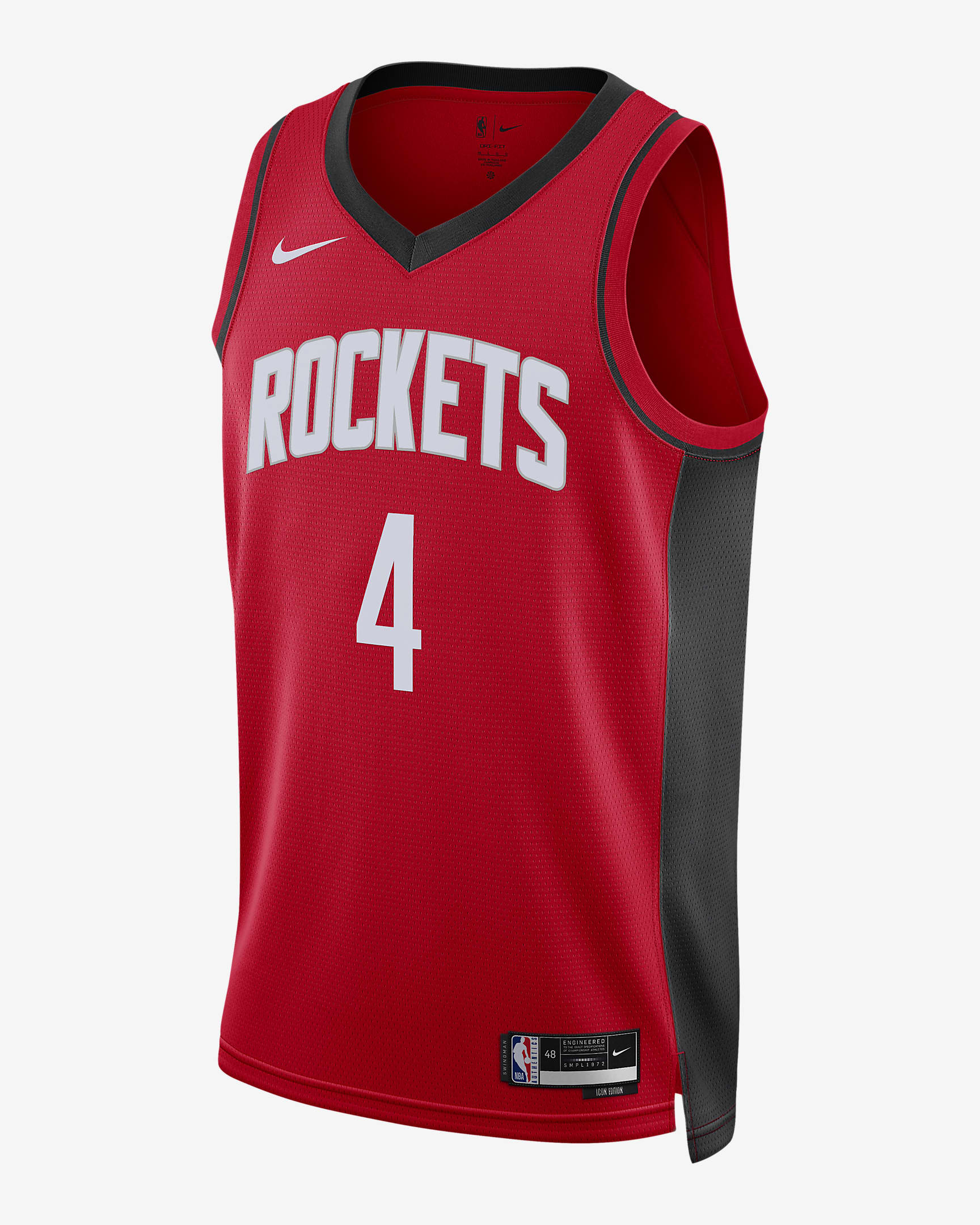 Houston Rockets Icon Edition 2022/23 Nike Dri-FIT NBA Swingman Trikot für Herren - University Red