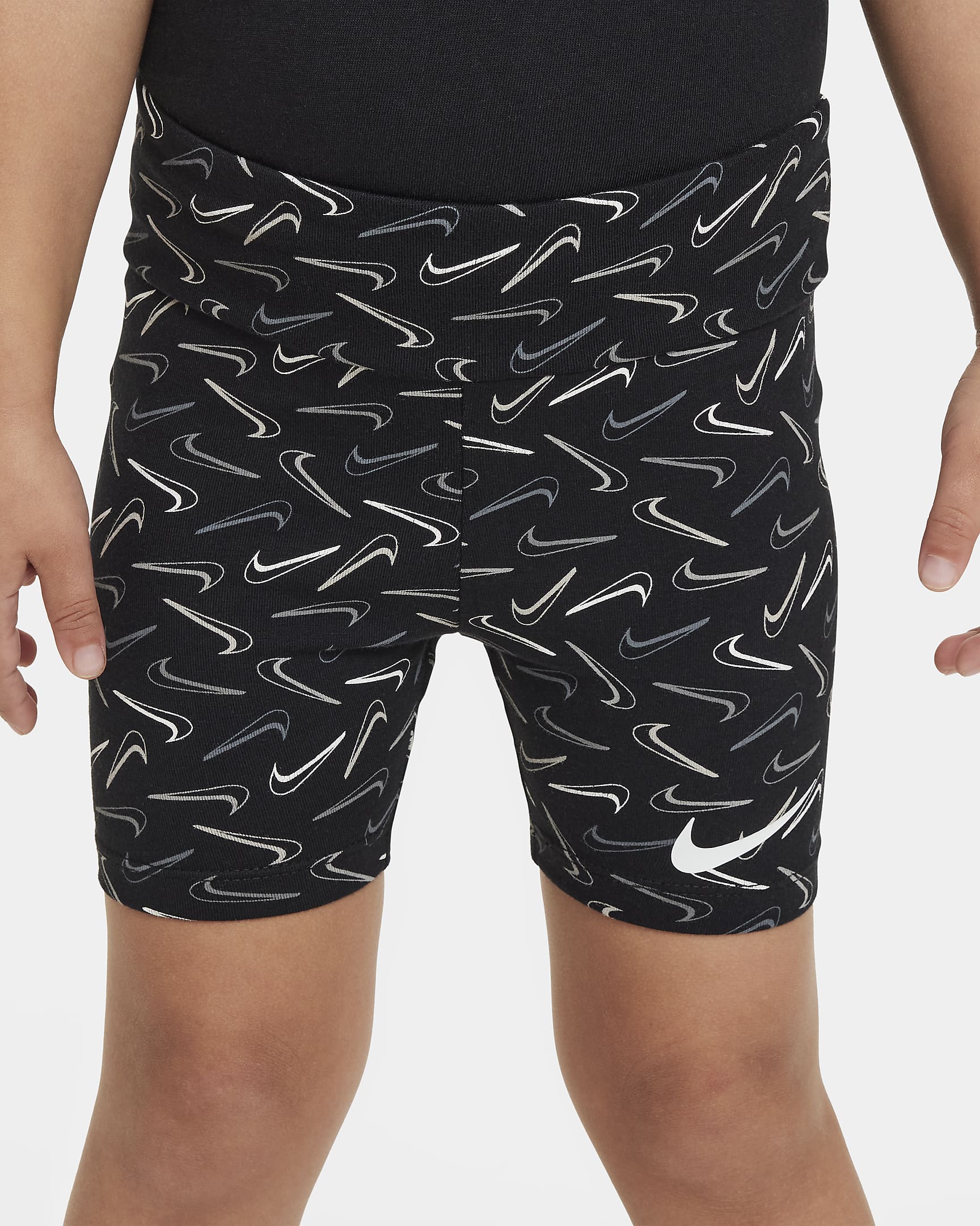 Nike Swoosh Toddler Bike Shorts - Black