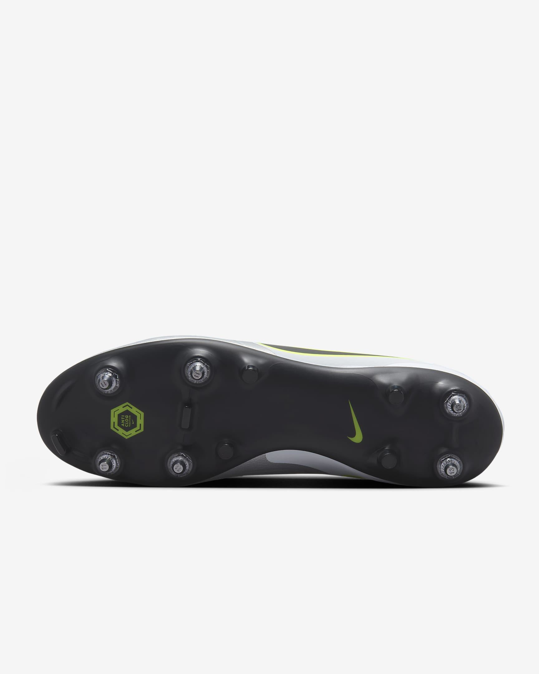 Scarpa da calcio a taglio basso per terreni morbidi Nike Tiempo Legend 10 Academy - Argento metallizzato/Volt/Nero