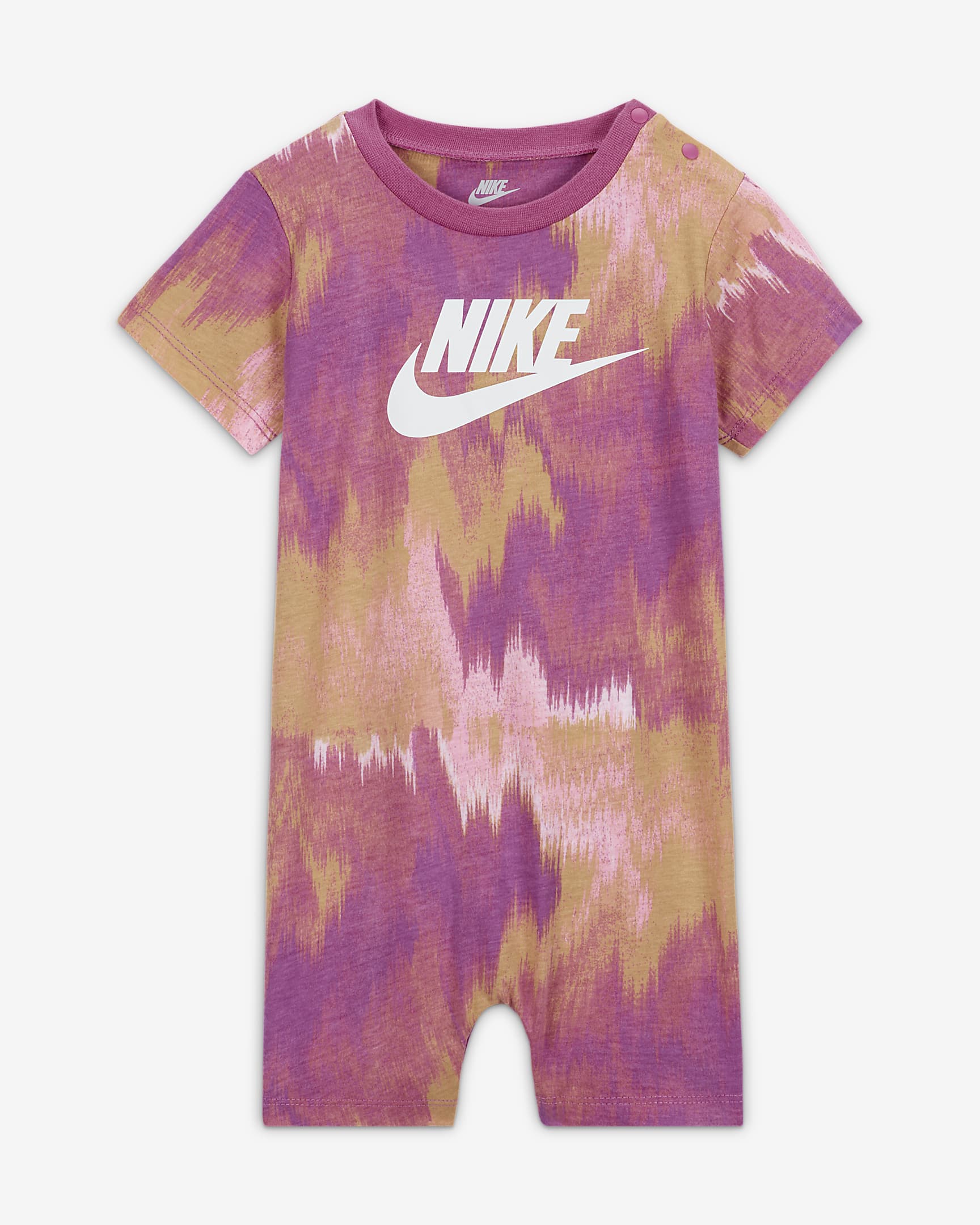 Nike Printed Club Romper Baby (12-24M) Romper - Pink Foam